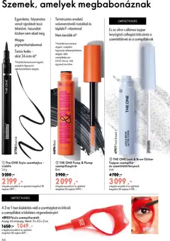 Katalógus Oriflame 2026/12 - amely érvényes a következő dátumtól: 2026.08.19. | Oldal: 66 | Termékek: Szempillaspirál, Szemhéjtus