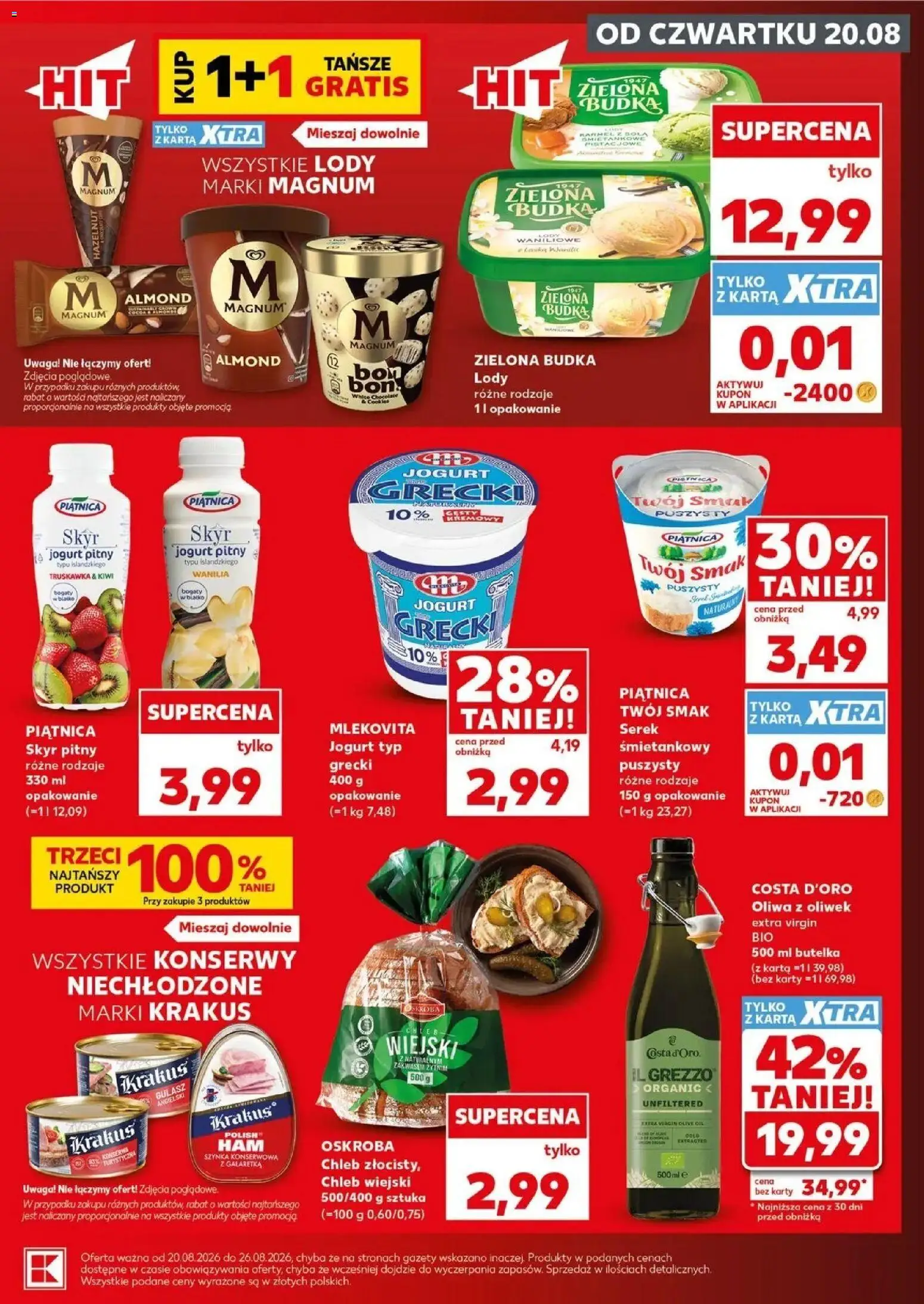 Kaufland gazetka - Mocny start od 24.08.2026 - od jutra PDF | Strona: 7 | Produkty: Galaretka, Oliwa z oliwek, Chleb, Kiwi