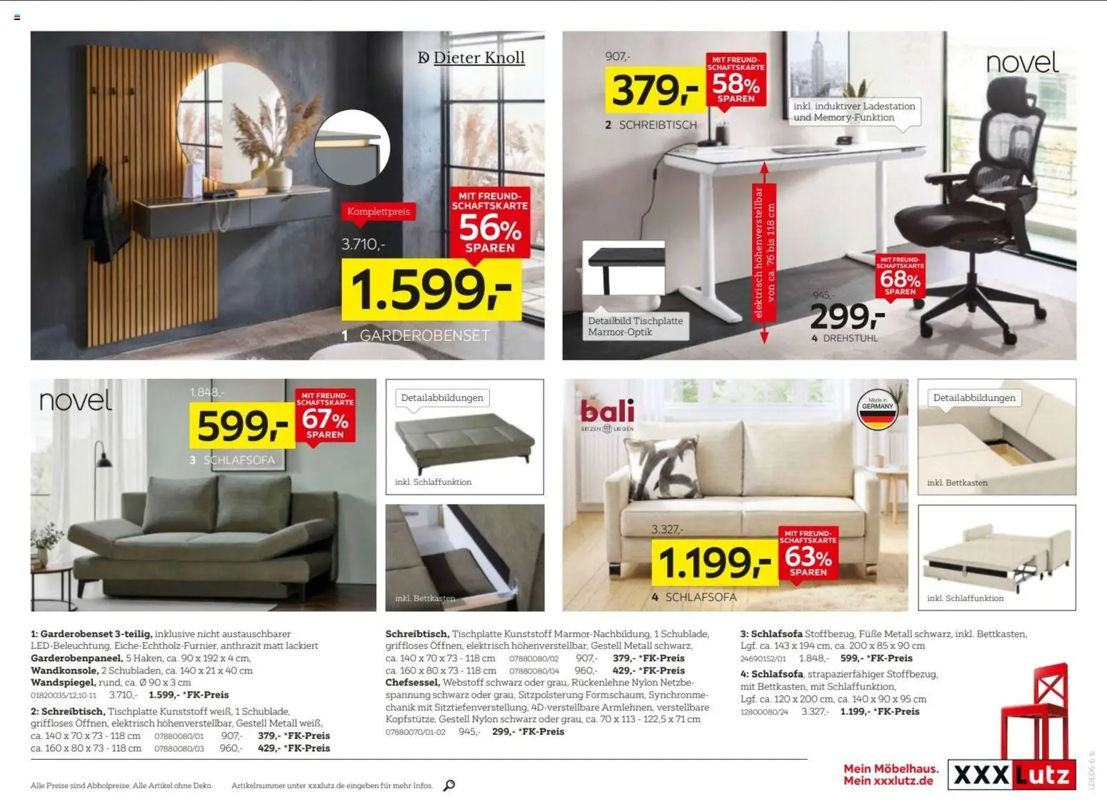 XXXLutz Prospekt – gültig ab 06.06.2026 | Seite: 11 | Produkte: Schlafsofa, Garderobenset
