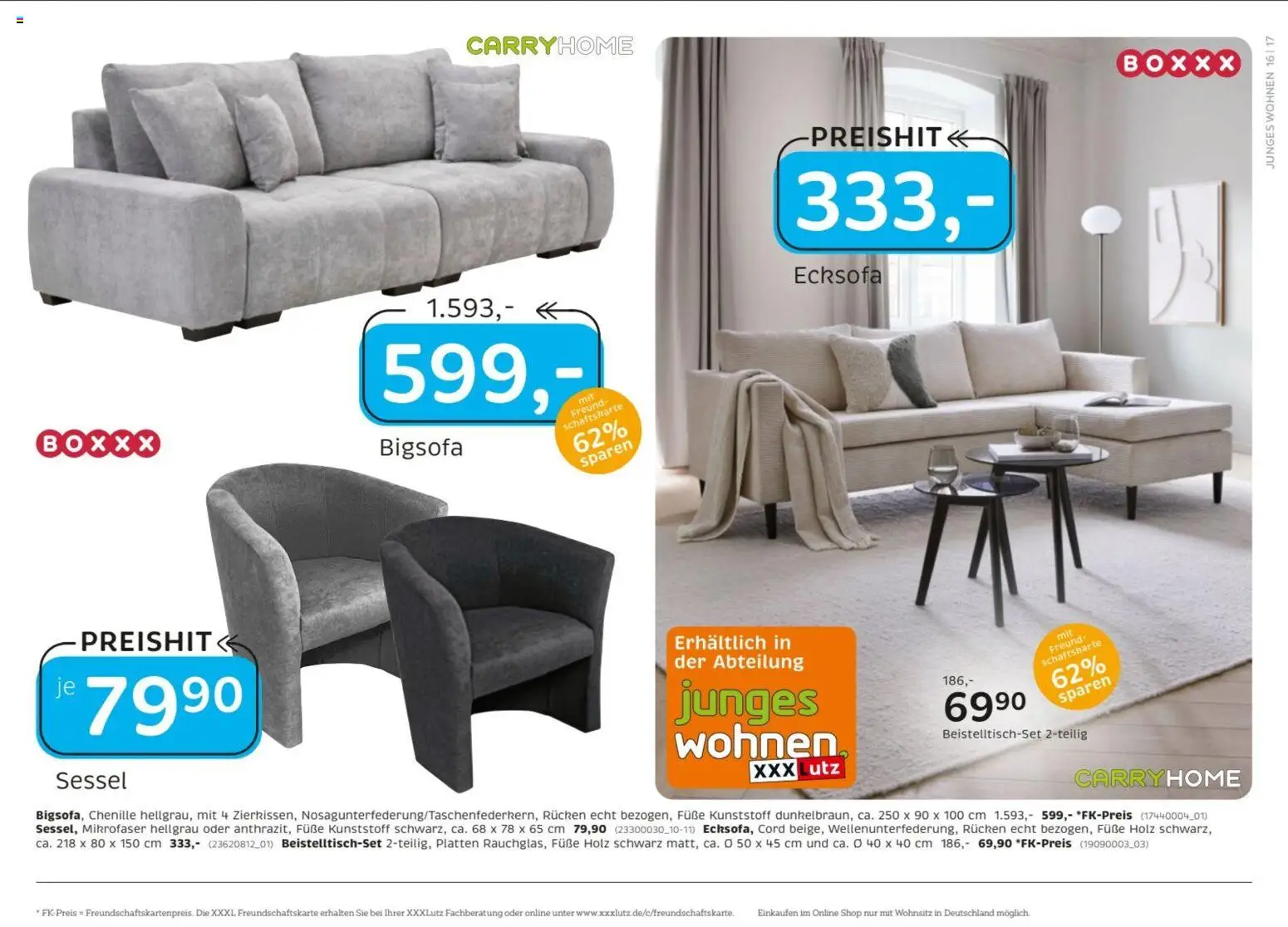 XXXLutz Prospekt – gültig ab 19.09.2026 | Seite: 16 | Produkte: Bigsofa, Ecksofa, Sessel