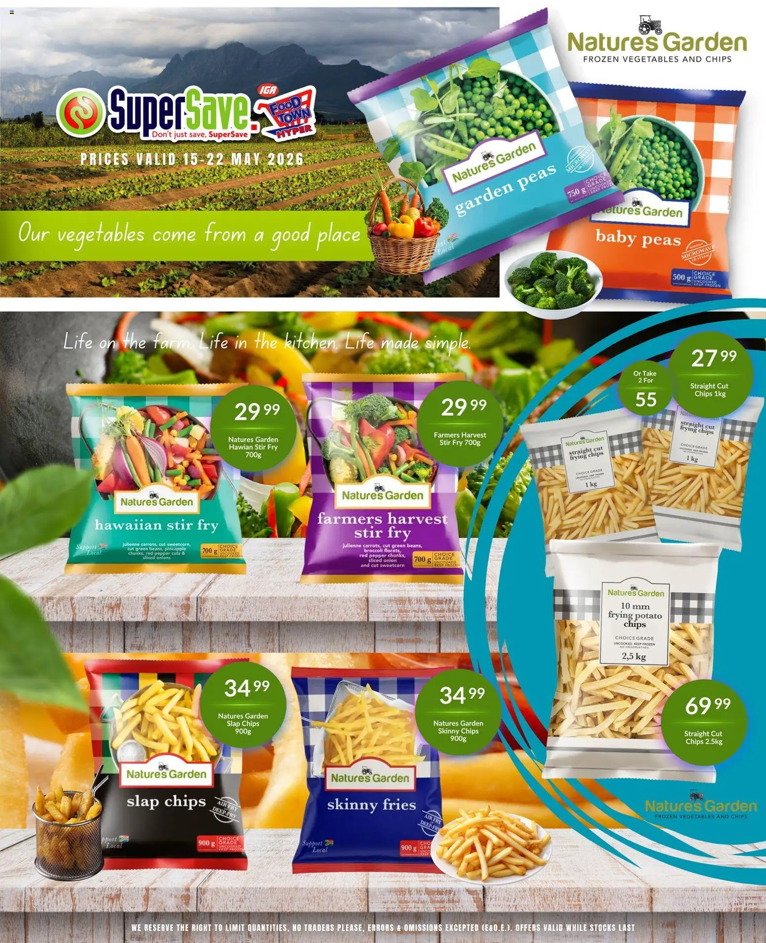 New Super Save catalogue – valid from 15.05.2026 | Page: 2 | Products: Frozen vegetables, Microwave, Pineapple, Vegetables