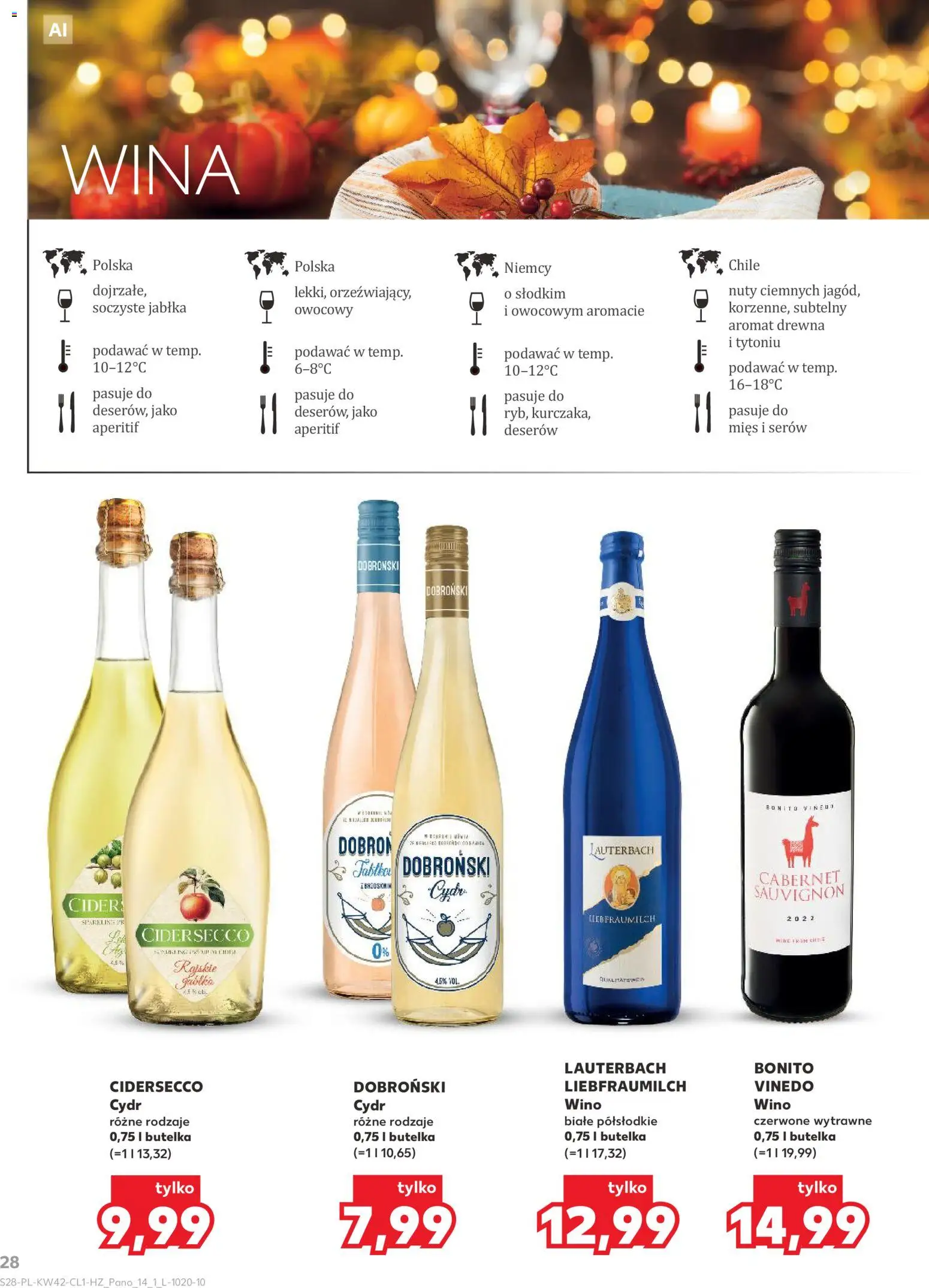 Kaufland Polsko leták - Barek od 15.10.2026 | Strana: 28 | Produkty: Jablka, Cider