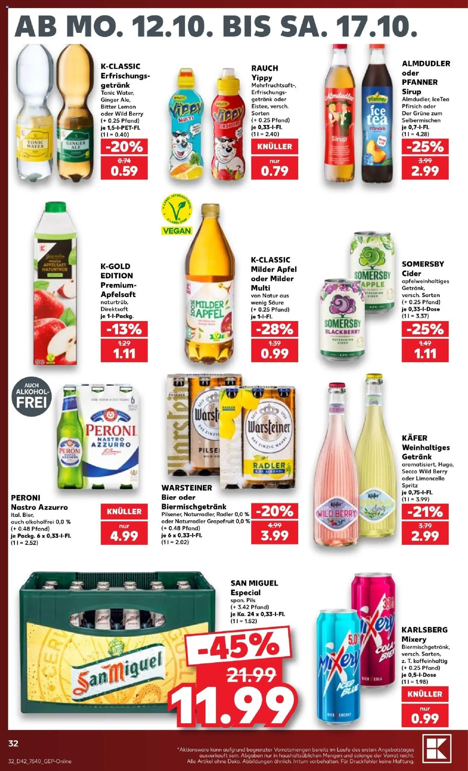 Kaufland Prospekt Potsdam – gültig ab 12.10.2026 | Seite: 36 | Produkte: Holsten, Mineralwasser, Zucker, Volvic