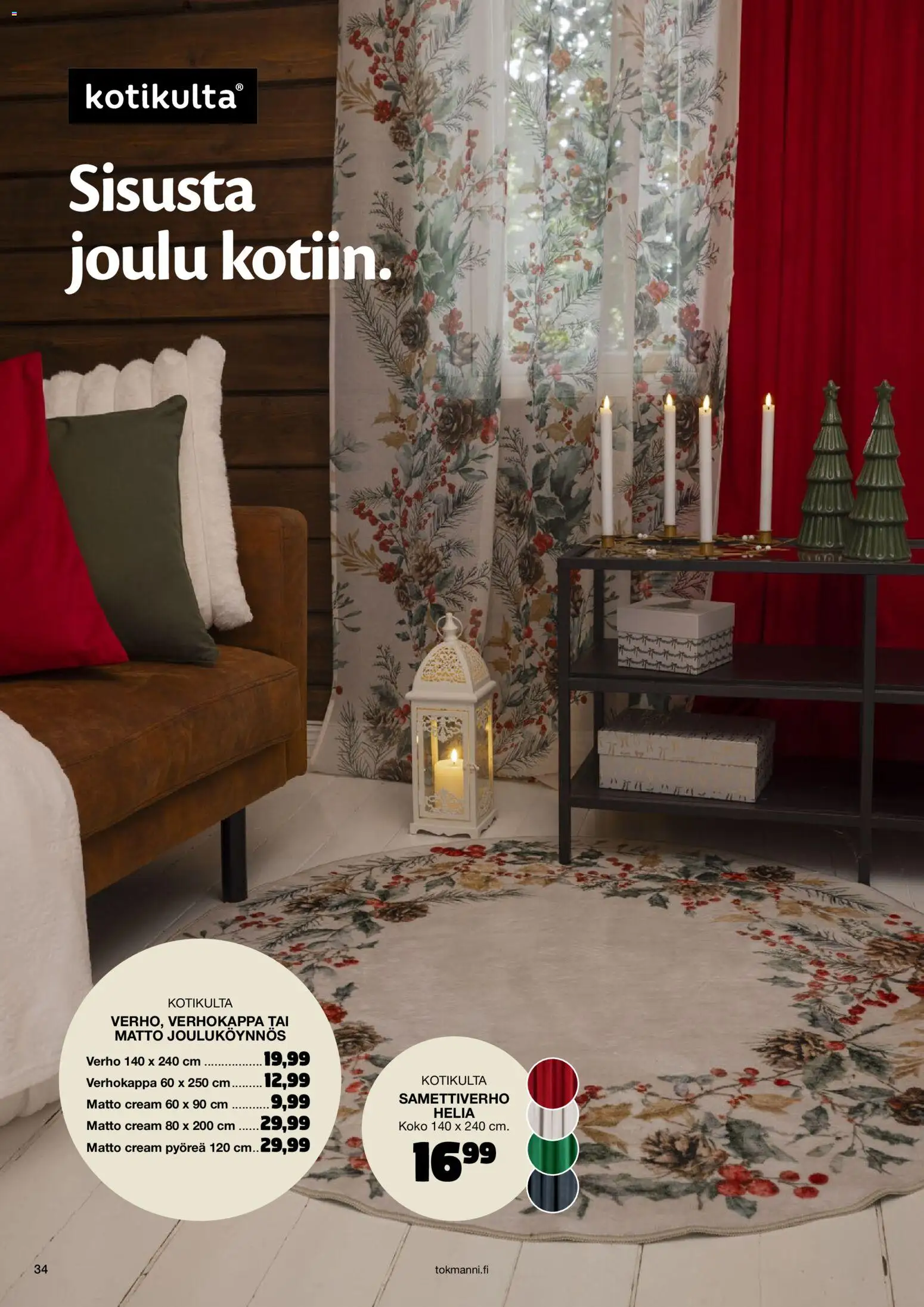 Tokmanni Joulukuvasto 2026 – voimassa 26/10/2026 alkaen | Sivu: 34