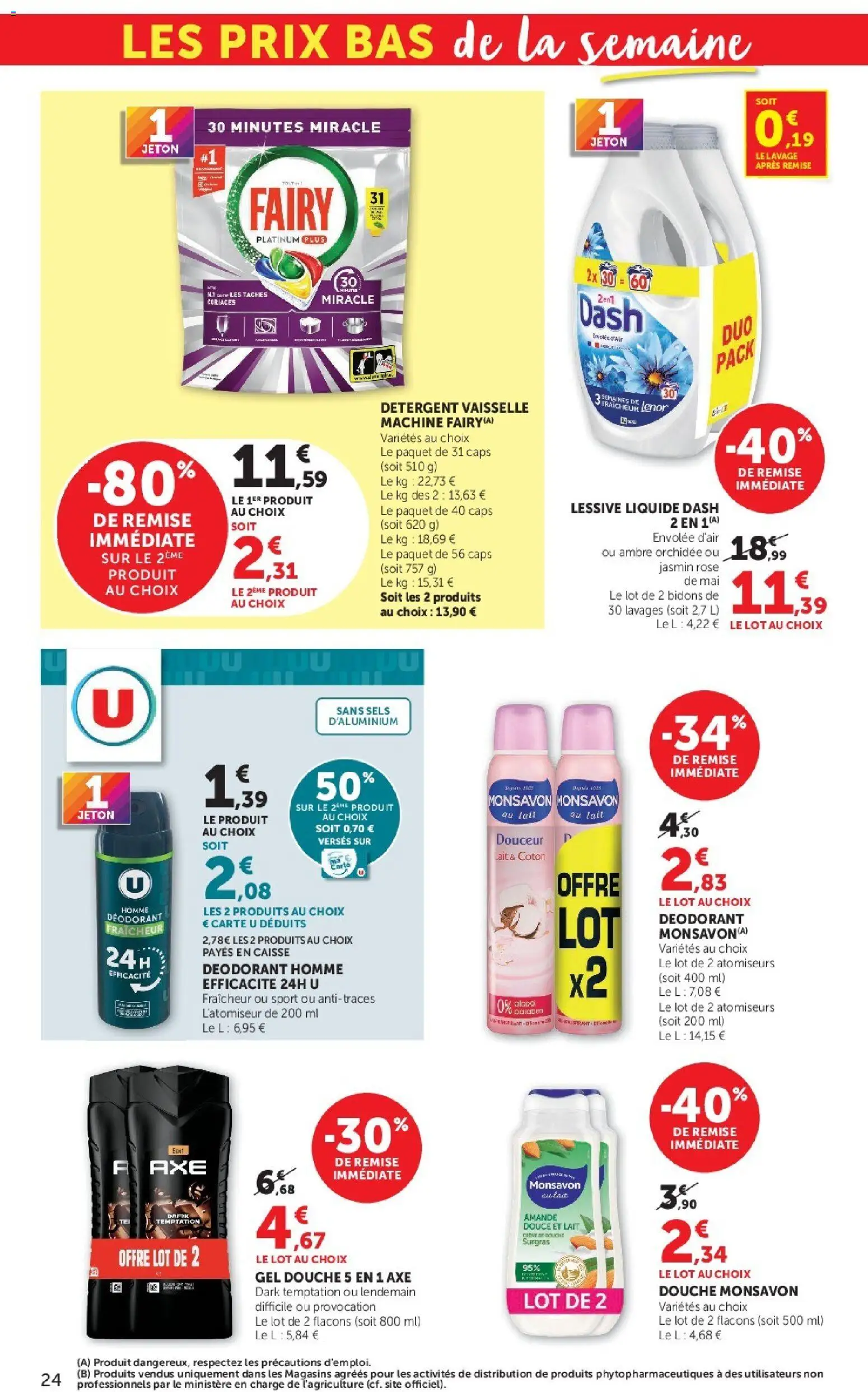 {H1} | Page: 24 | Produits: Monsavon, Coton, Fairy, Dash