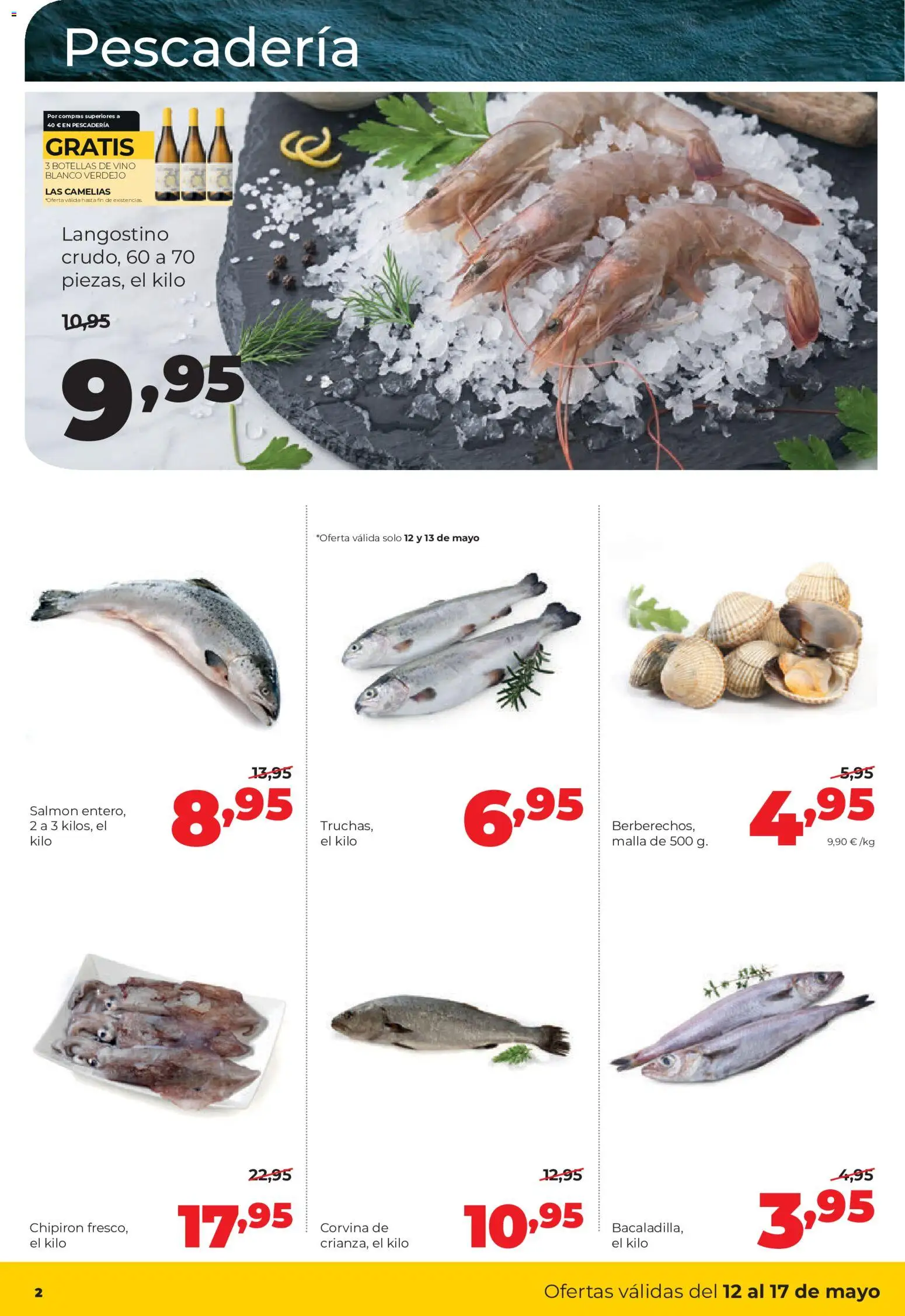 Alimerka folleto Castilla y León │ válido desde el 11.05.2026 | Página: 2 | Productos: Vino, Langostino