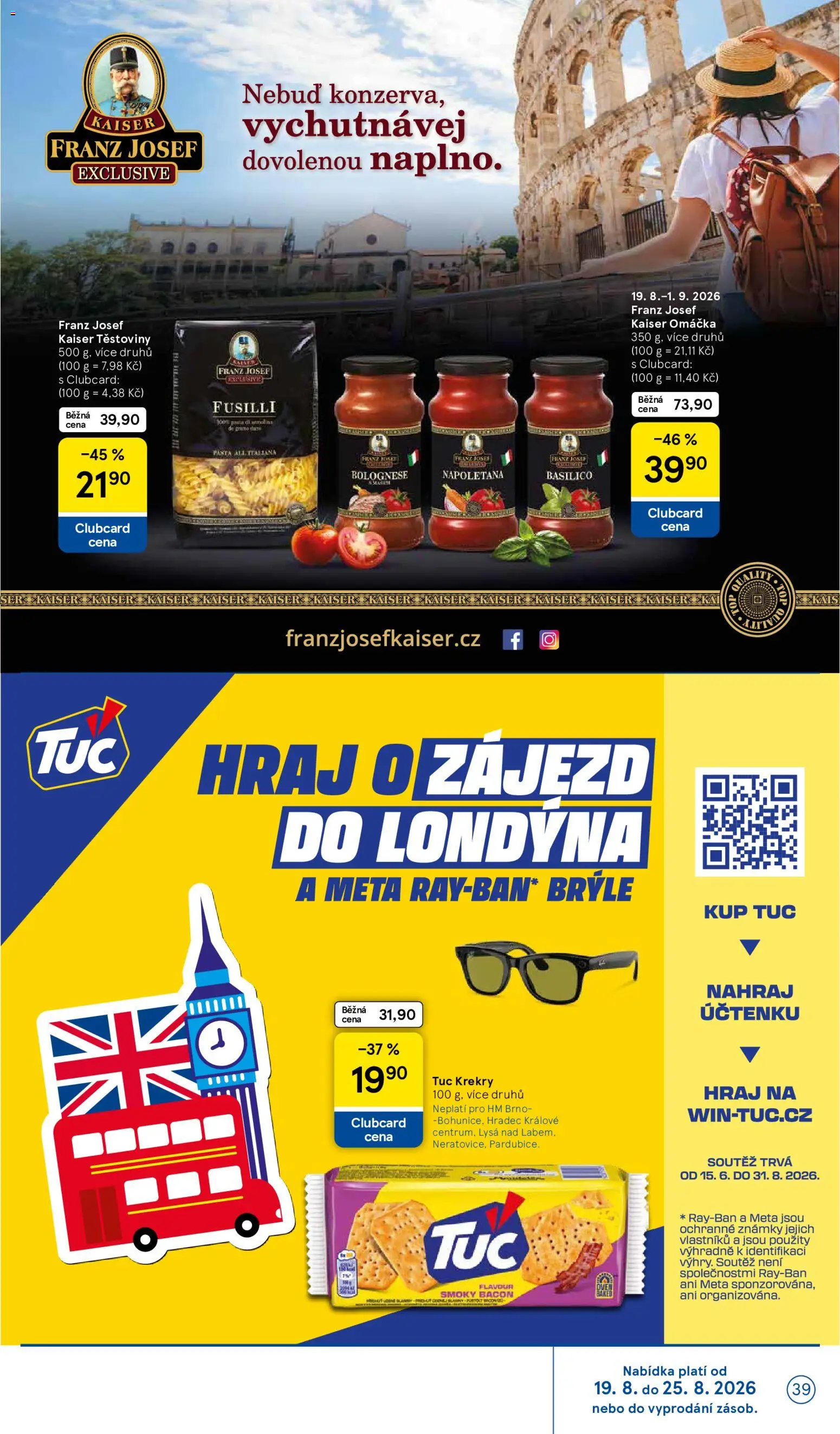 Tesco leták - Hypermarket od 19.08.2026 | Strana: 39