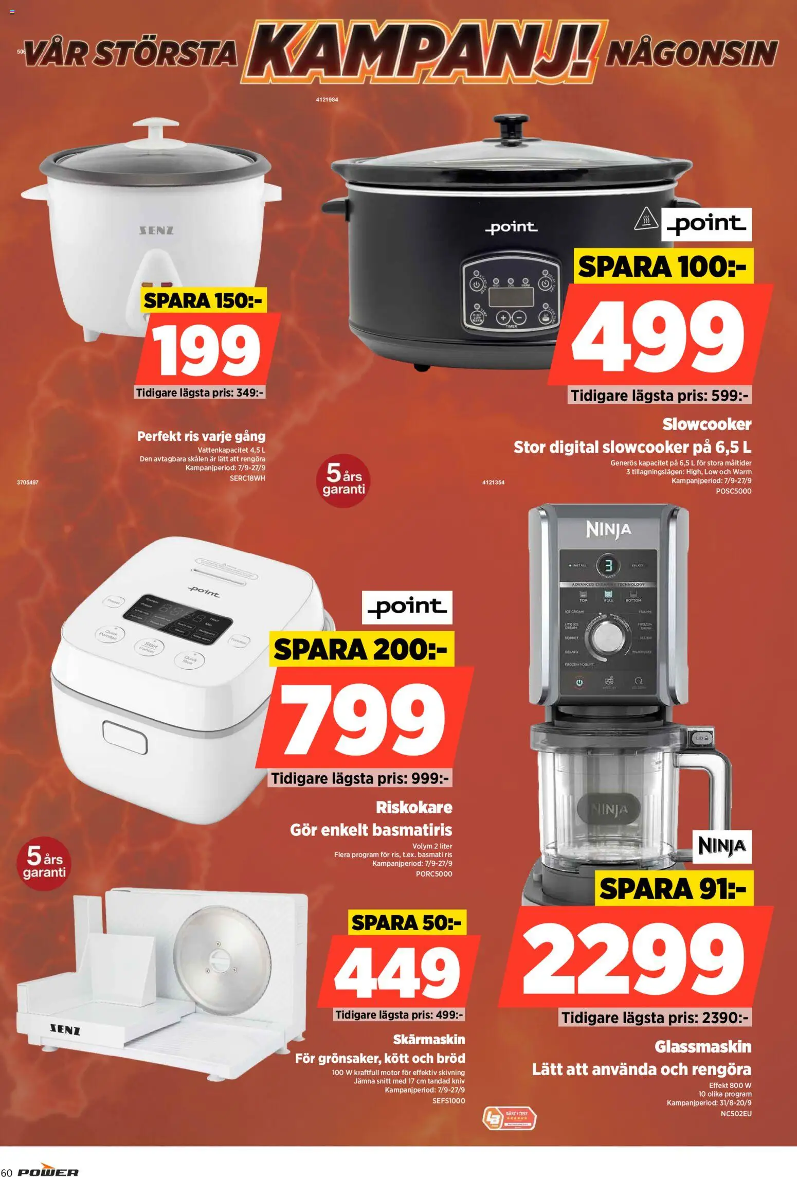 Power reklamblad aktuell från 07/09/2026 | Sida: 60 | Produkter: Basmatiris, Ris, Glassmaskin, Riskokare
