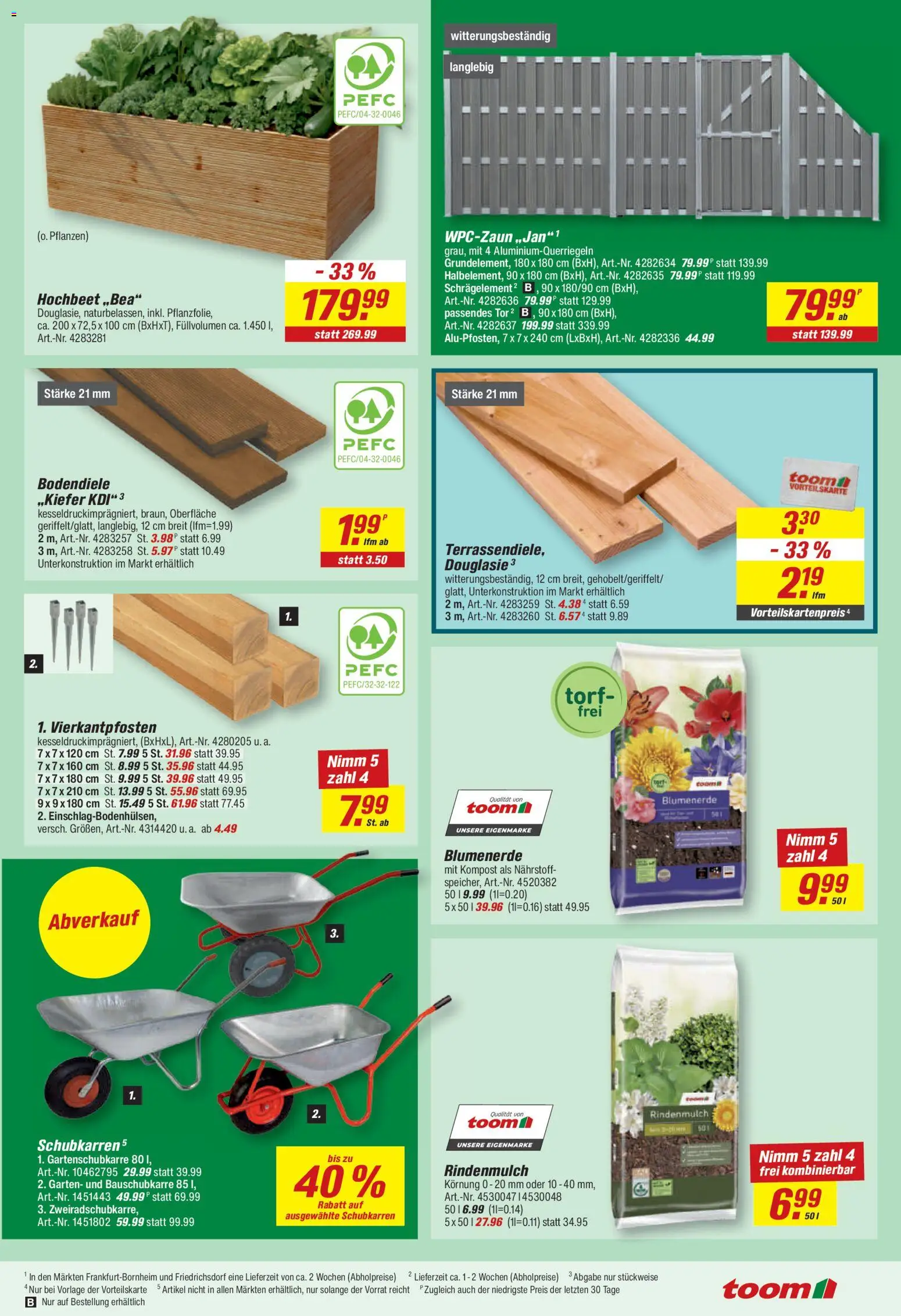 Toom Baumarkt Prospekt – gültig ab 12.10.2026 | Seite: 5 | Produkte: Hochbeet, Rindenmulch, Torf, Blumenerde