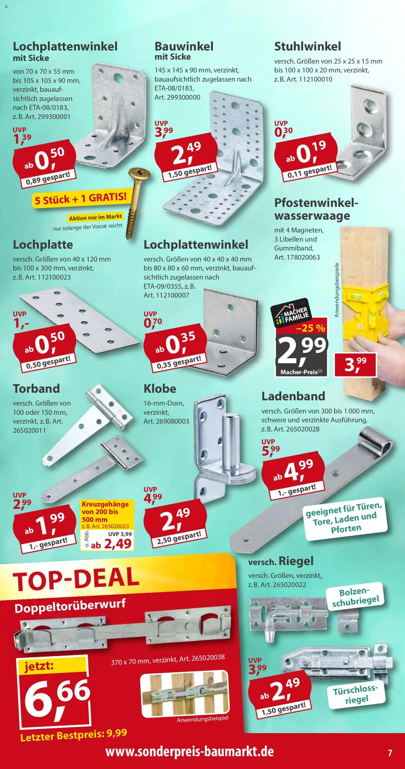 Sonderpreis Baumarkt Prospekt – gültig ab 15.08.2026 | Seite: 7