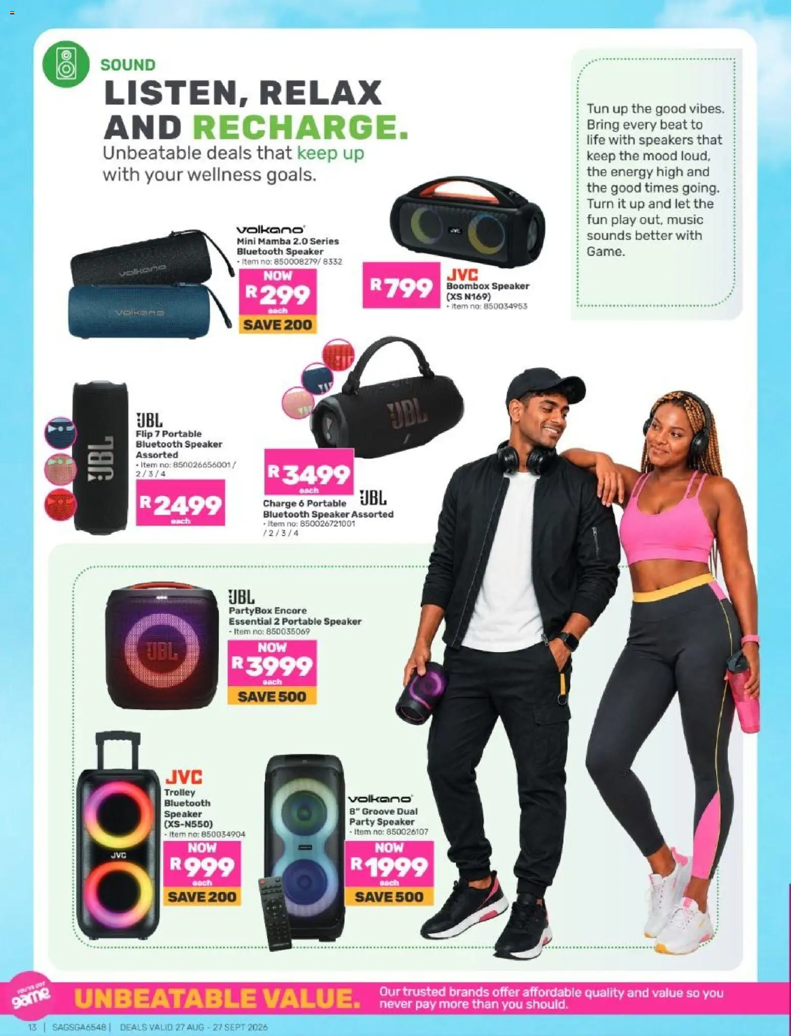Game - Catalogue Spring Into Wellness valid from 27/08/2026 | Page: 13 | Products: Speaker, Game, Bluetooth speaker