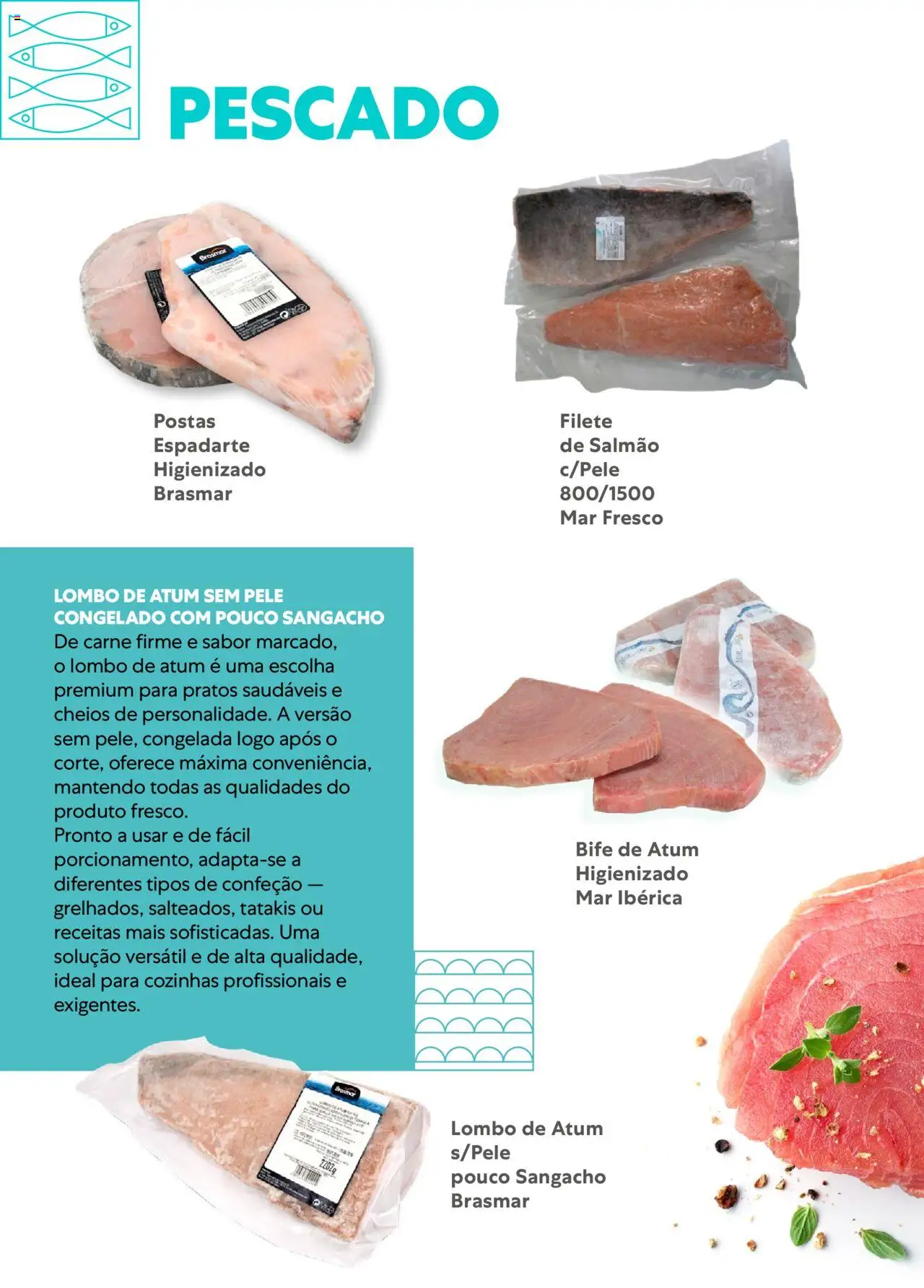 Recheio - Congelados do Mar e da Terra │ válido de 14/07/2025 | Página: 19 | Produtos: Atum, Pratos, Carne, Bife de atum