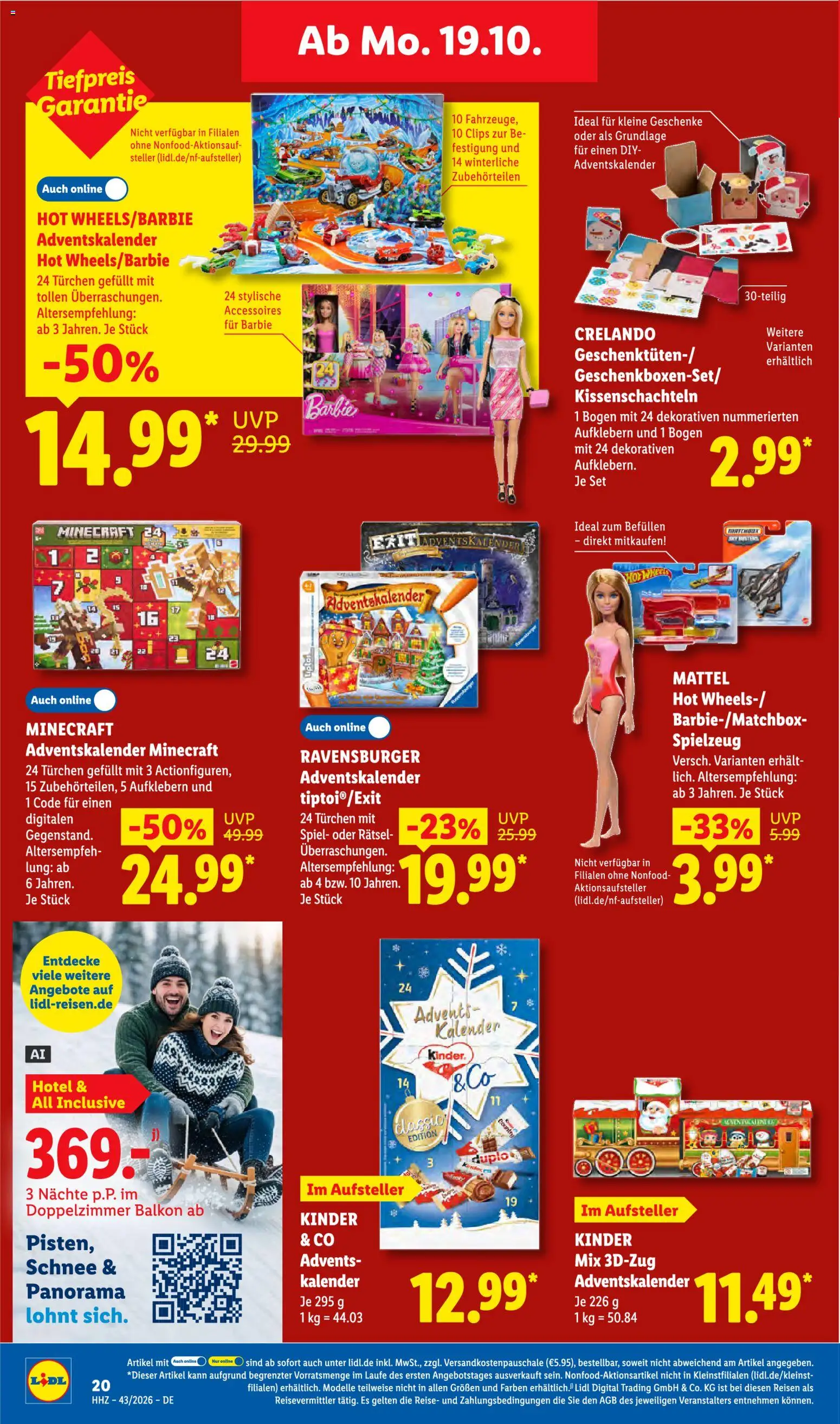 Lidl Německo leták od 19.10.2026 | Strana: 32 | Produkty: Barbie, Kinder