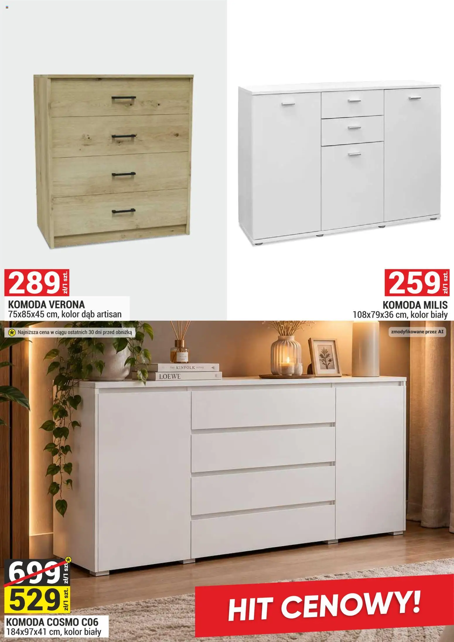 Merkury Market gazetka - Meble od 01.11.2026 | Strona: 21 | Produkty: Komoda