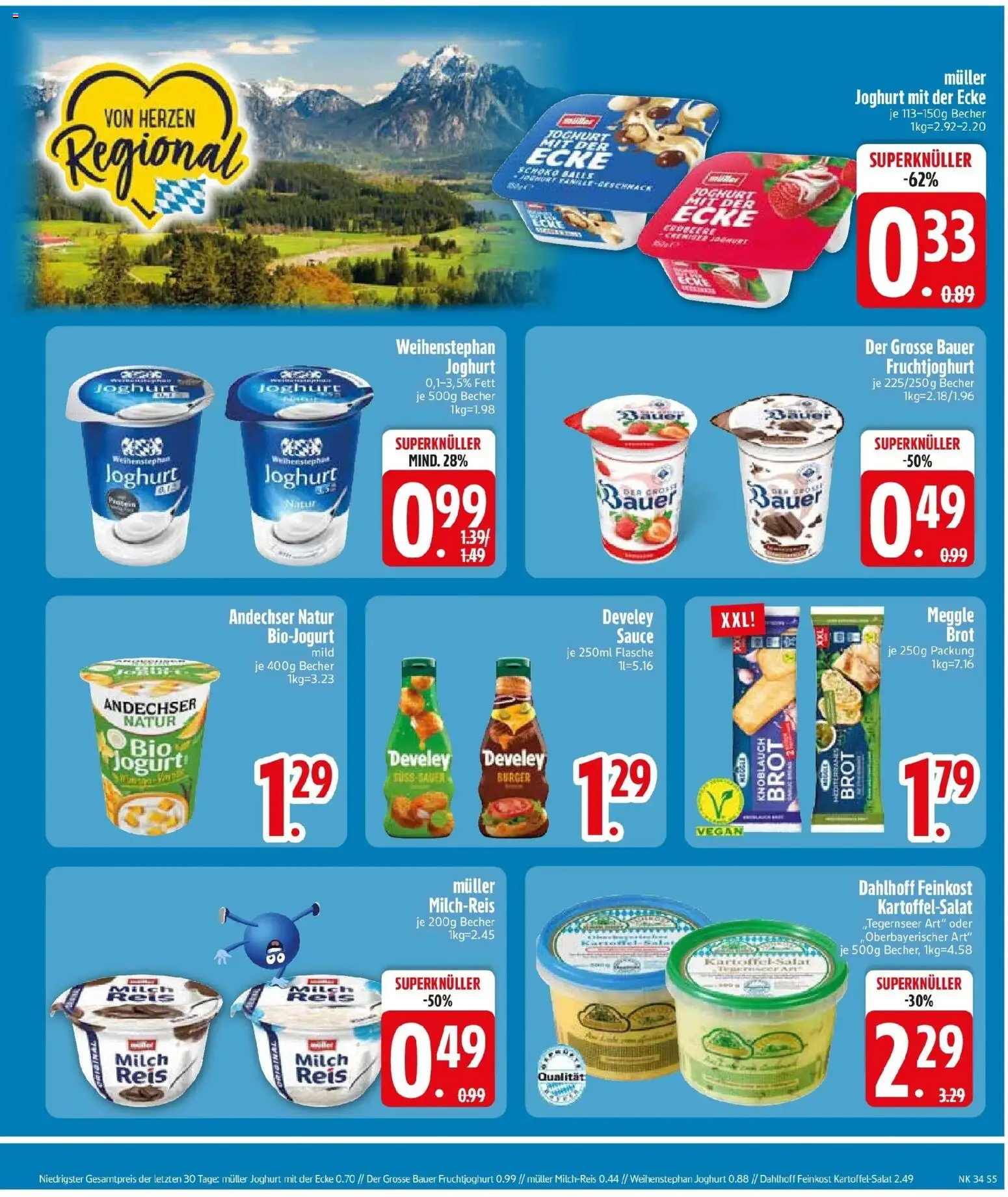 Edeka Prospekt Altmannstein (ab 17.08.2026) » Angebote Online | Seite: 7 | Produkte: Joghurt, Bauer joghurt, Fruchtjoghurt, Reis