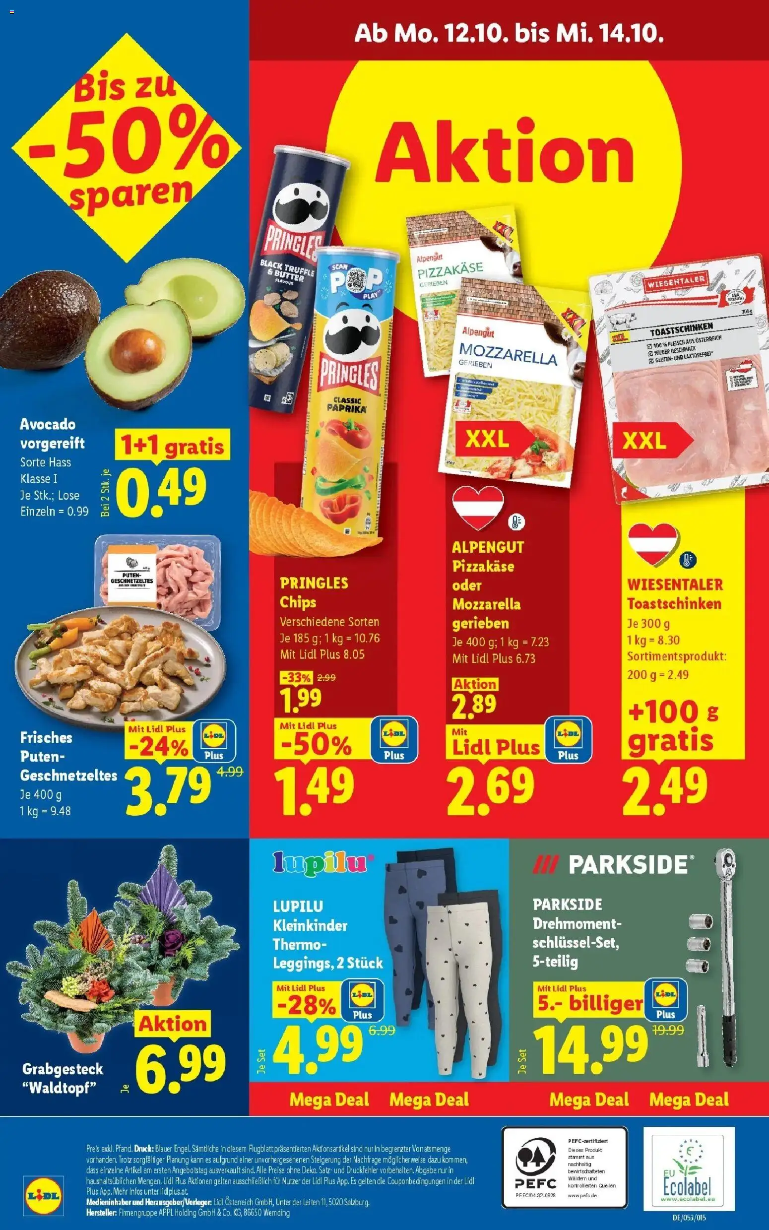 Lidl Flugblatt - Fohnsdorf ab 04.10.2026 - Angebote ab donnerstag | Seite: 33 | Produkte: Chips, Avocado, Leggings, Butter