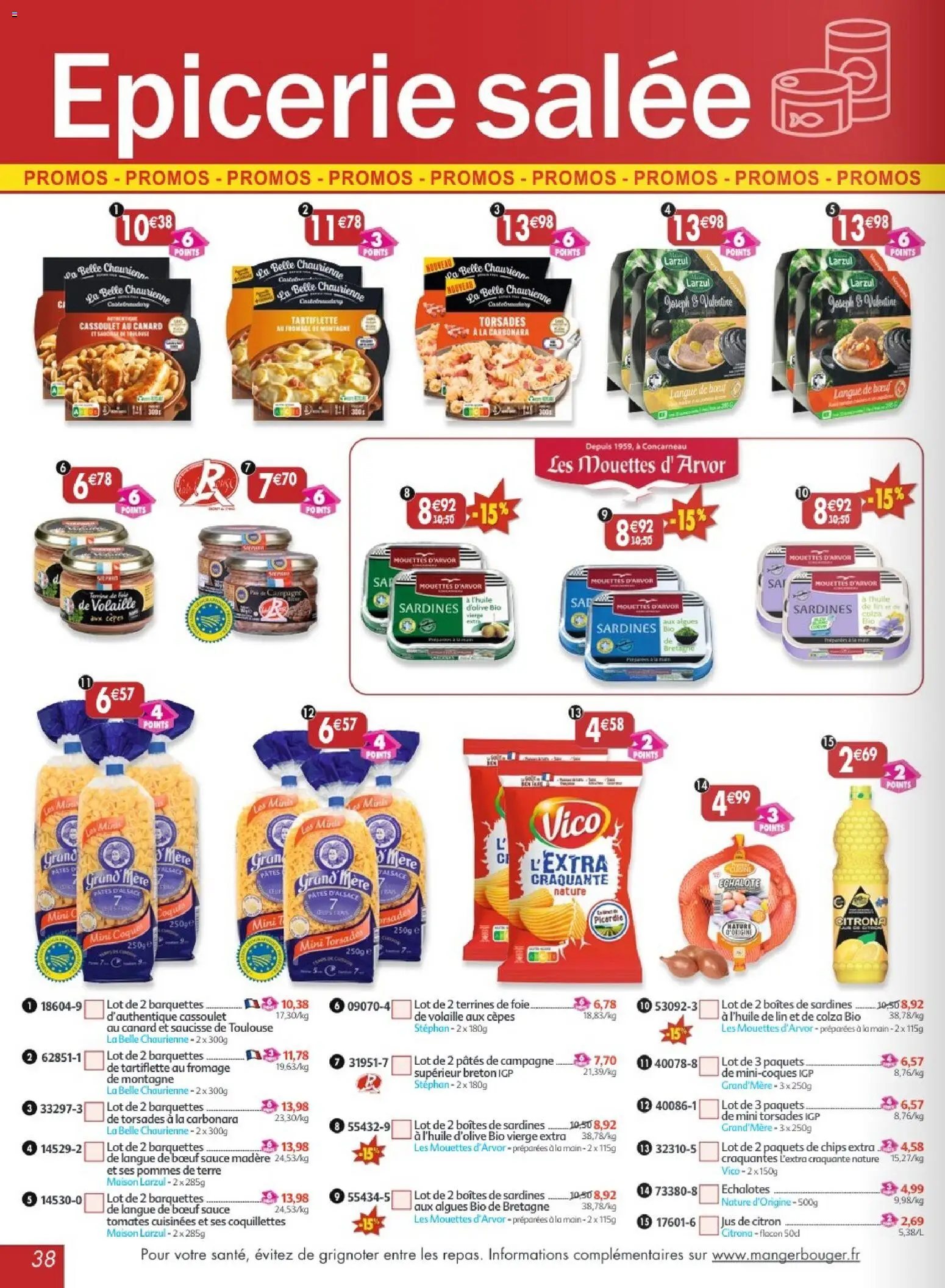 {H1} | Page: 38 | Produits: Citron, Échalote, Sardines, Tomates