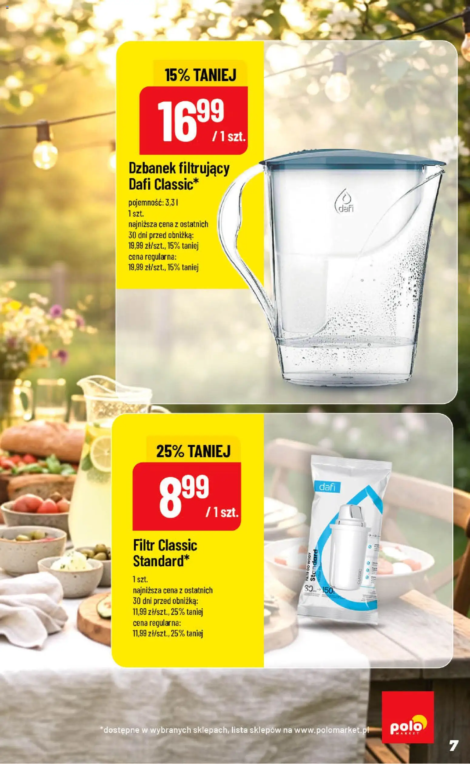 POLOmarket gazetka - Inspirujący Tydzień od 19.08.2026 | Strona: 7 | Produkty: Dzbanek, Filtr do wody, Dzbanek filtrujący, Dzbanek filtrujący dafi
