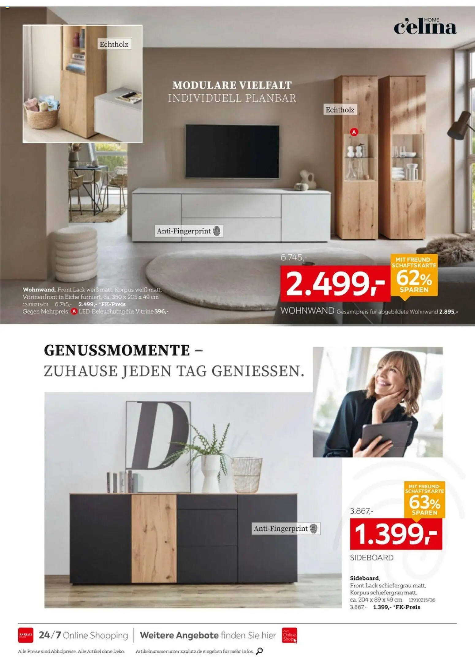 XXXLutz Wohnideen – gültig ab 01.08.2026 | Seite: 4 | Produkte: Sideboard, Wohnwand, Vitrine