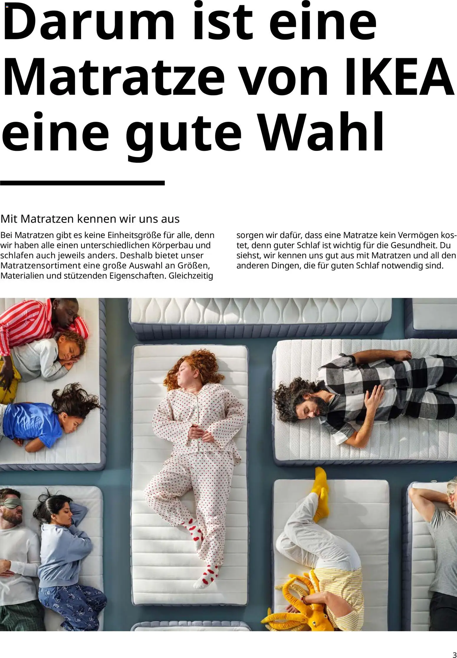 Ikea Prospekt Schlafkomfort – gültig ab 16.09.2026 | Seite: 3 | Produkte: Matratze