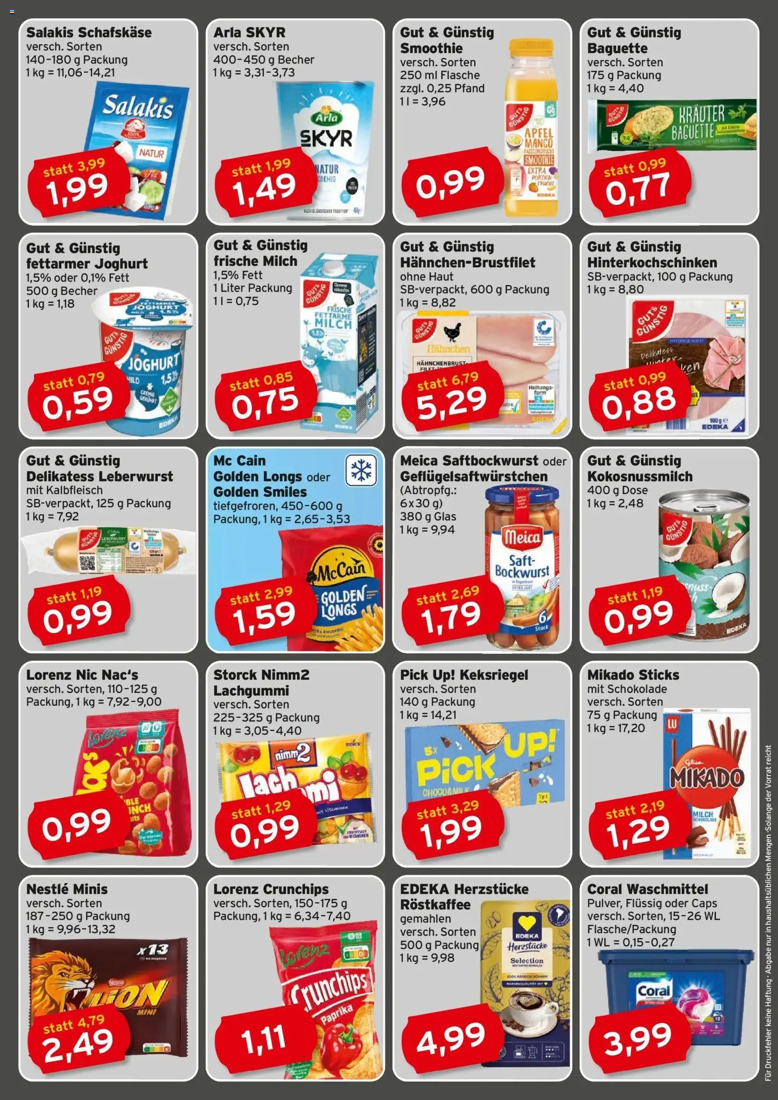CAP Markt Prospekt Rostock – gültig ab 26.05.2026 | Seite: 2 | Produkte: Milch, Schokolade, McCain, Meica