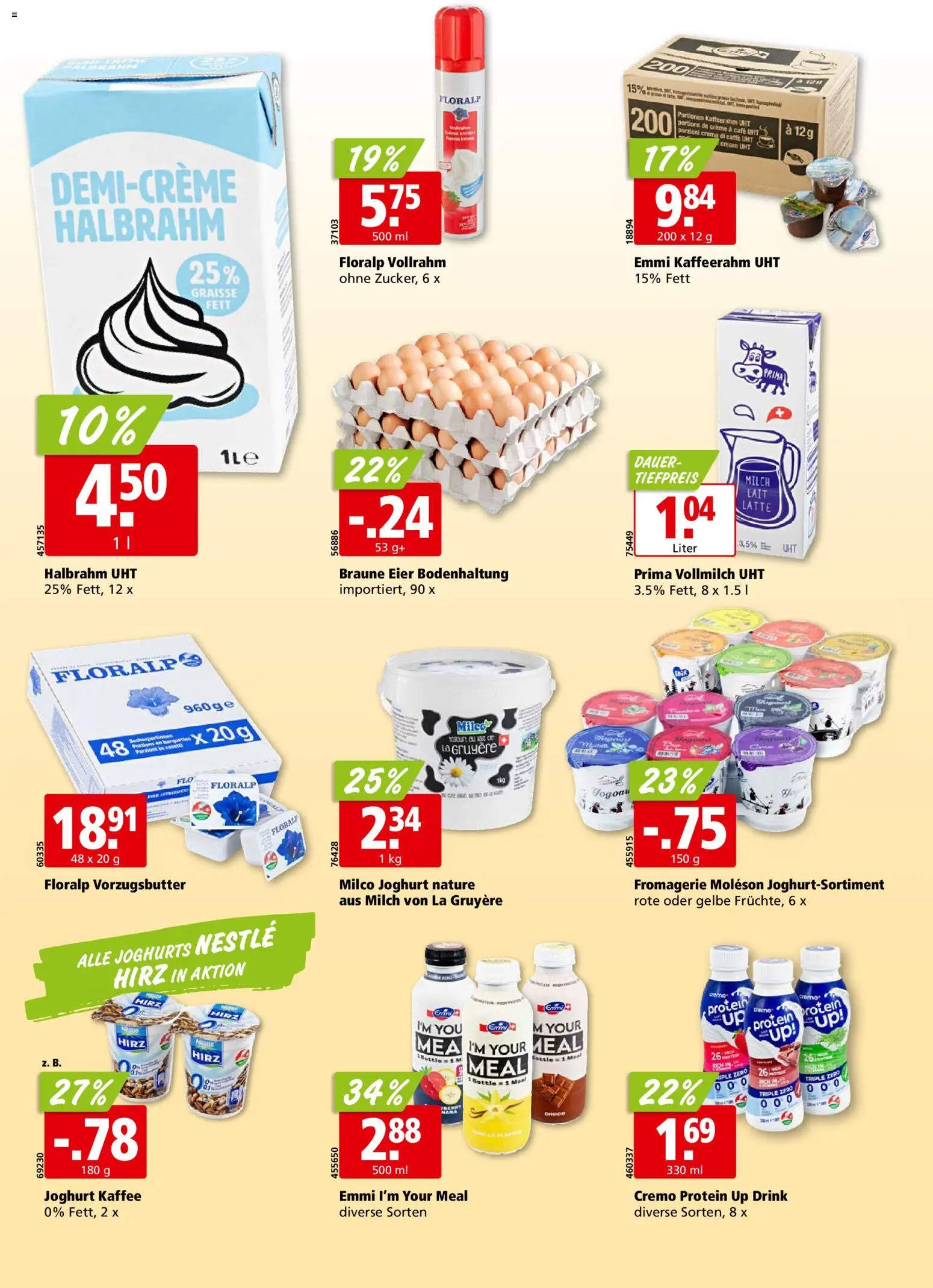 Aligro aktionen Chavannes, Matran, Genf, Sitten – gültig ab 28.09.2026 | Seite: 14 | Produkte: Milch, Joghurt, Kaffee, Creme
