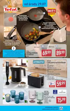 Pogląd oferty "Aldi gazetka - Hity od Środy i od Soboty" - ważna od 29.07.2026 | Strona: 5 | Produkty: Kabel, Czajnik, Toster, Tefal