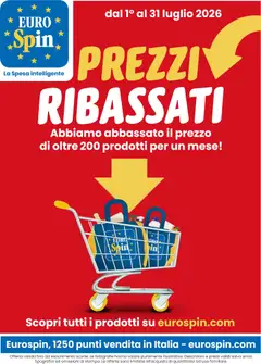 Anteprima del volantino Eurospin volantino Ribassati valido a partire dal 01/07/2026