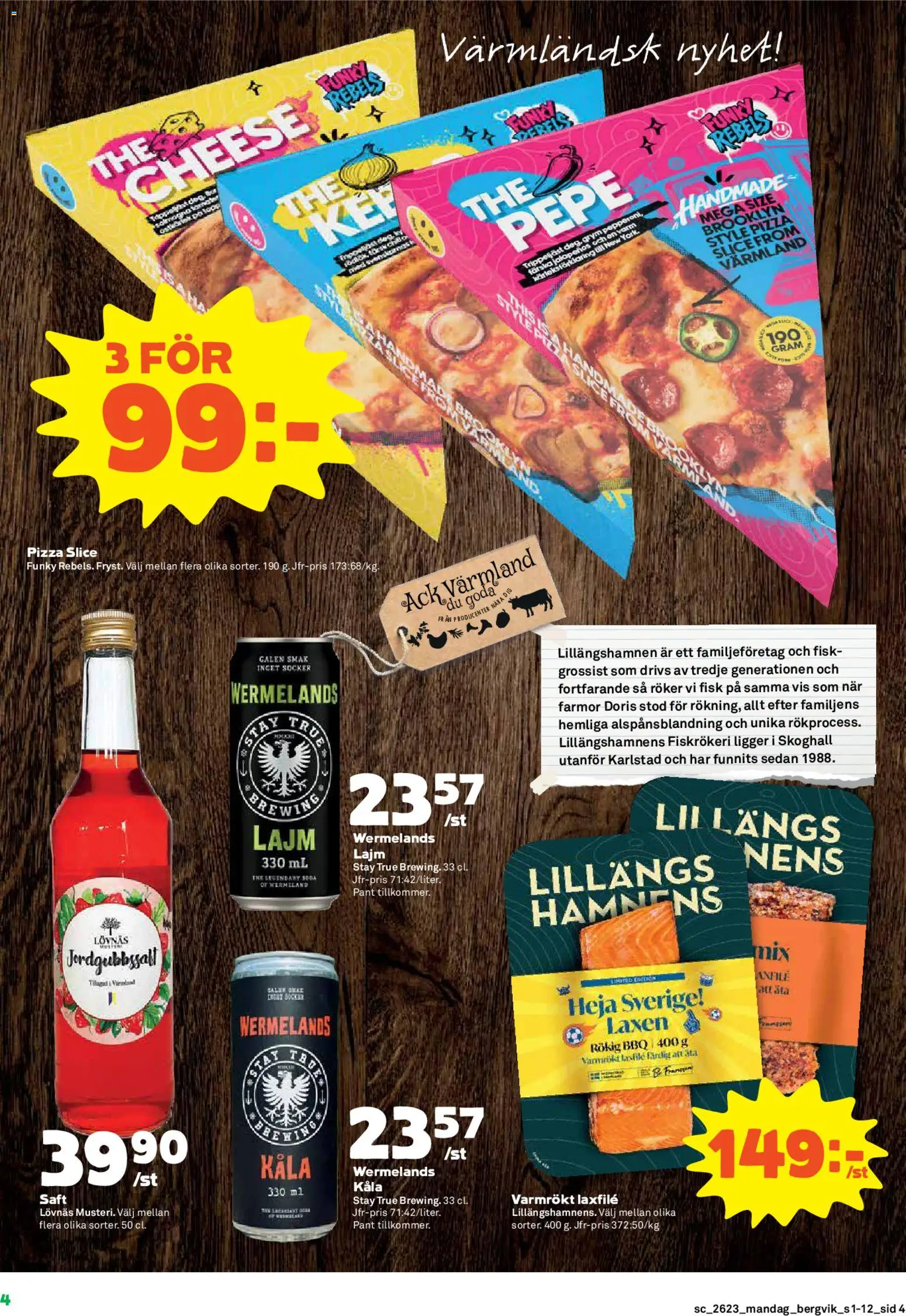 Stora Coop reklamblad aktuell från 01.06.2026 | Sida: 4 | Produkter: Pizza
