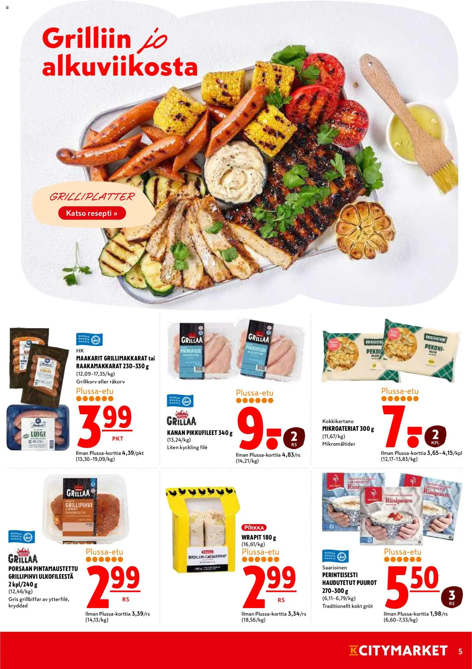 K-Citymarket tarjoukset – voimassa 11.05.2026 alkaen | Sivu: 5 | Tuotteet: Pekoni