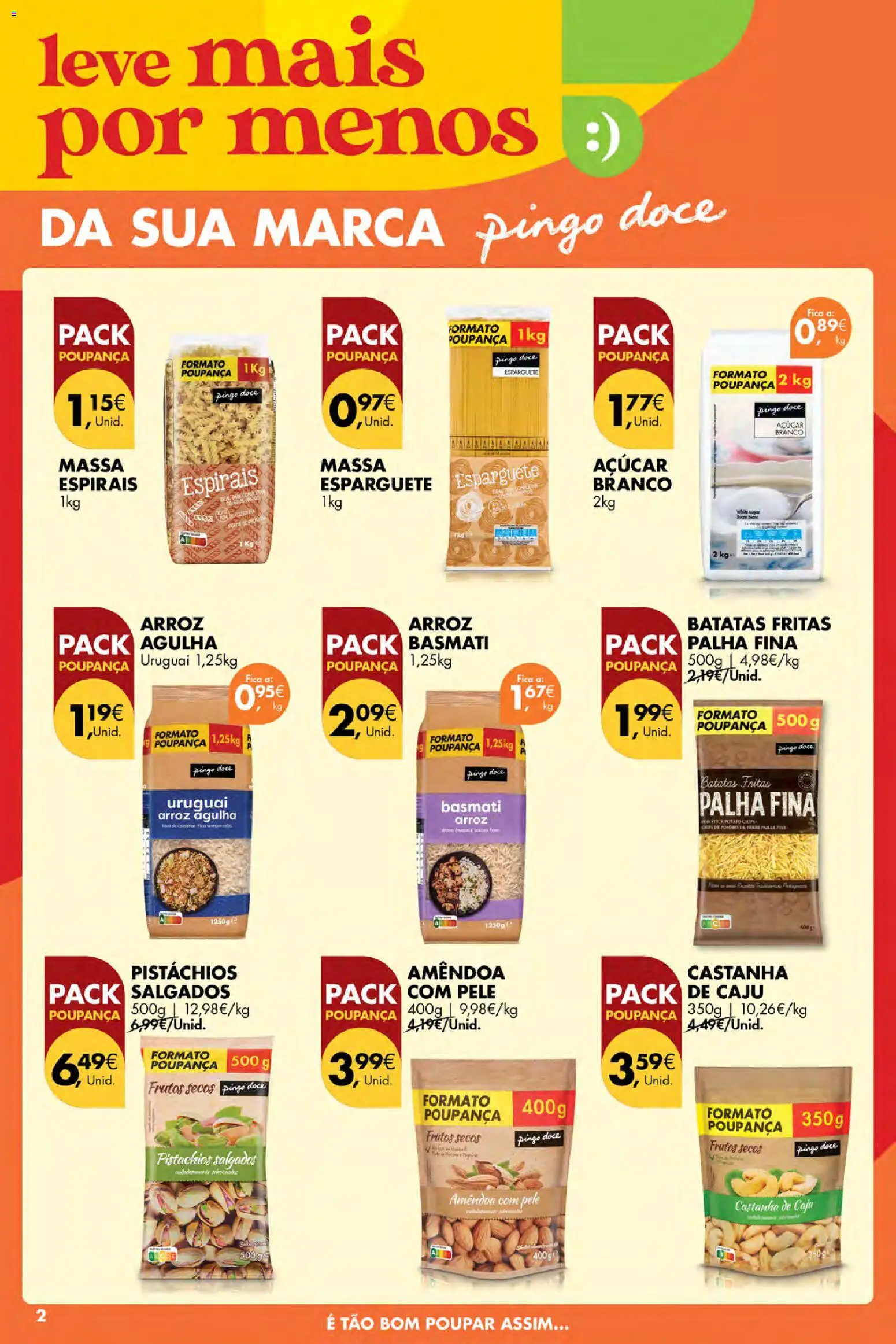 Pingo Doce folheto Poupe Esta Semana Açores │ válido de 15/10/2026 | Página: 2 | Produtos: Pistáchios, Frutos secos, Batatas fritas, Caju