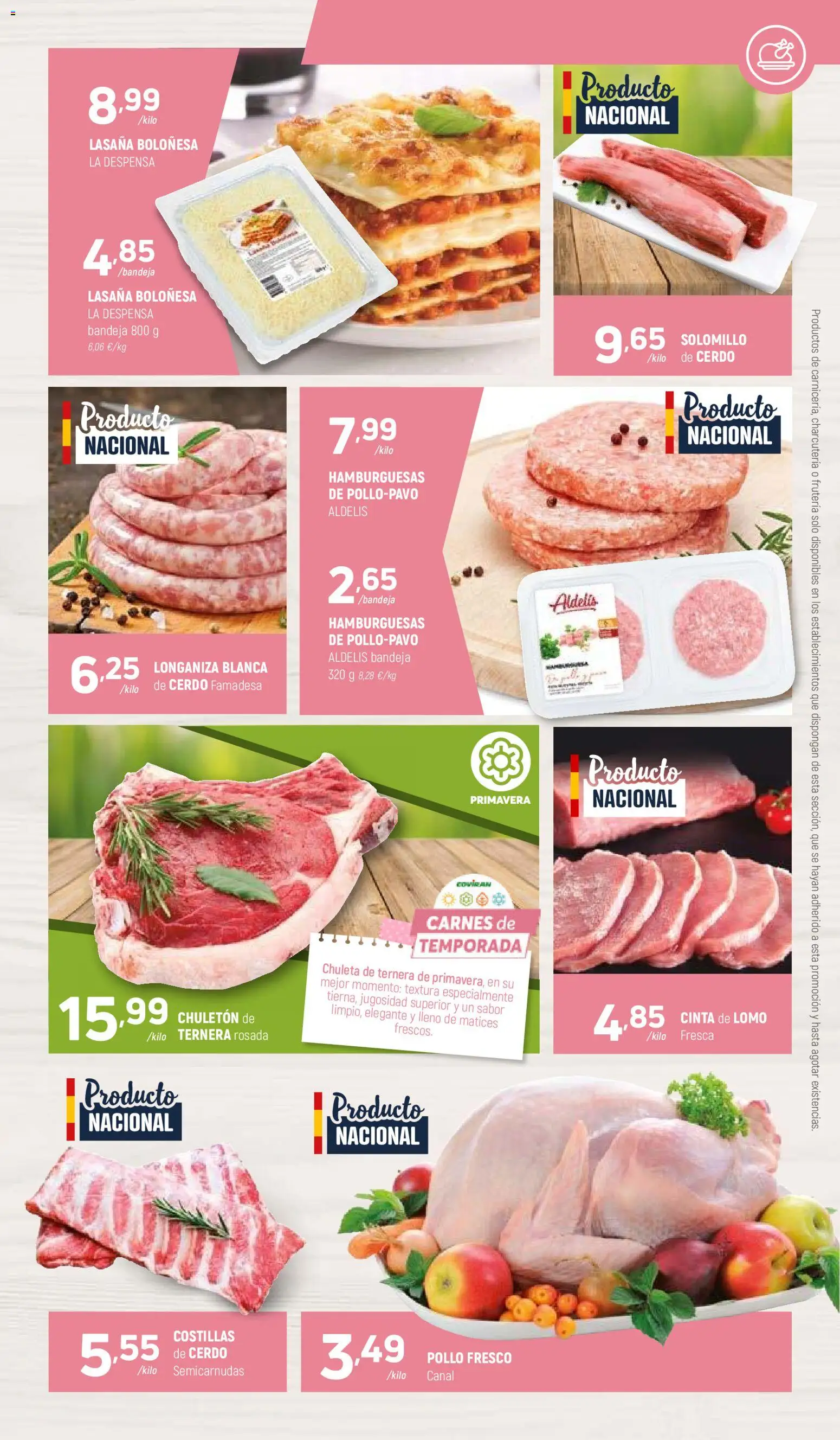 Coviran - Figueres │ válido desde el 05.05.2026 | Página: 3 | Productos: Cerdo, Longaniza, Lasaña, Bandeja