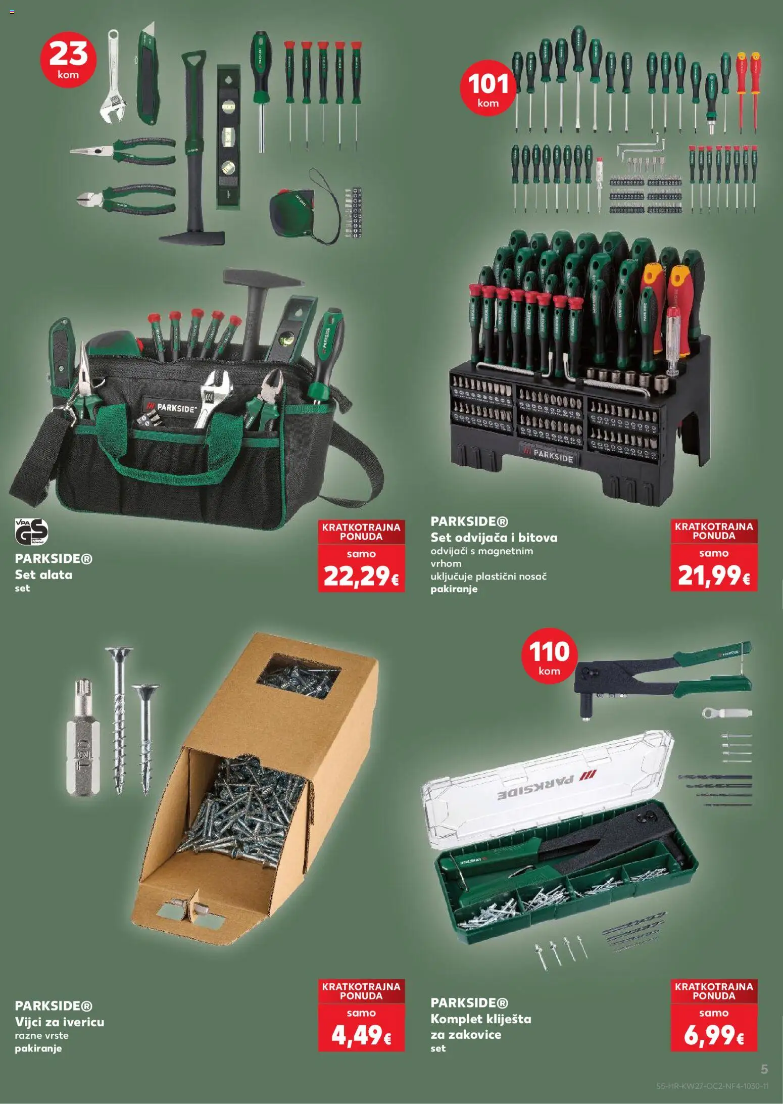Kaufland katalog | vrijedi od 01.07.2026 | Stranica: 5 | Proizvodi: Kliješta, Parkside
