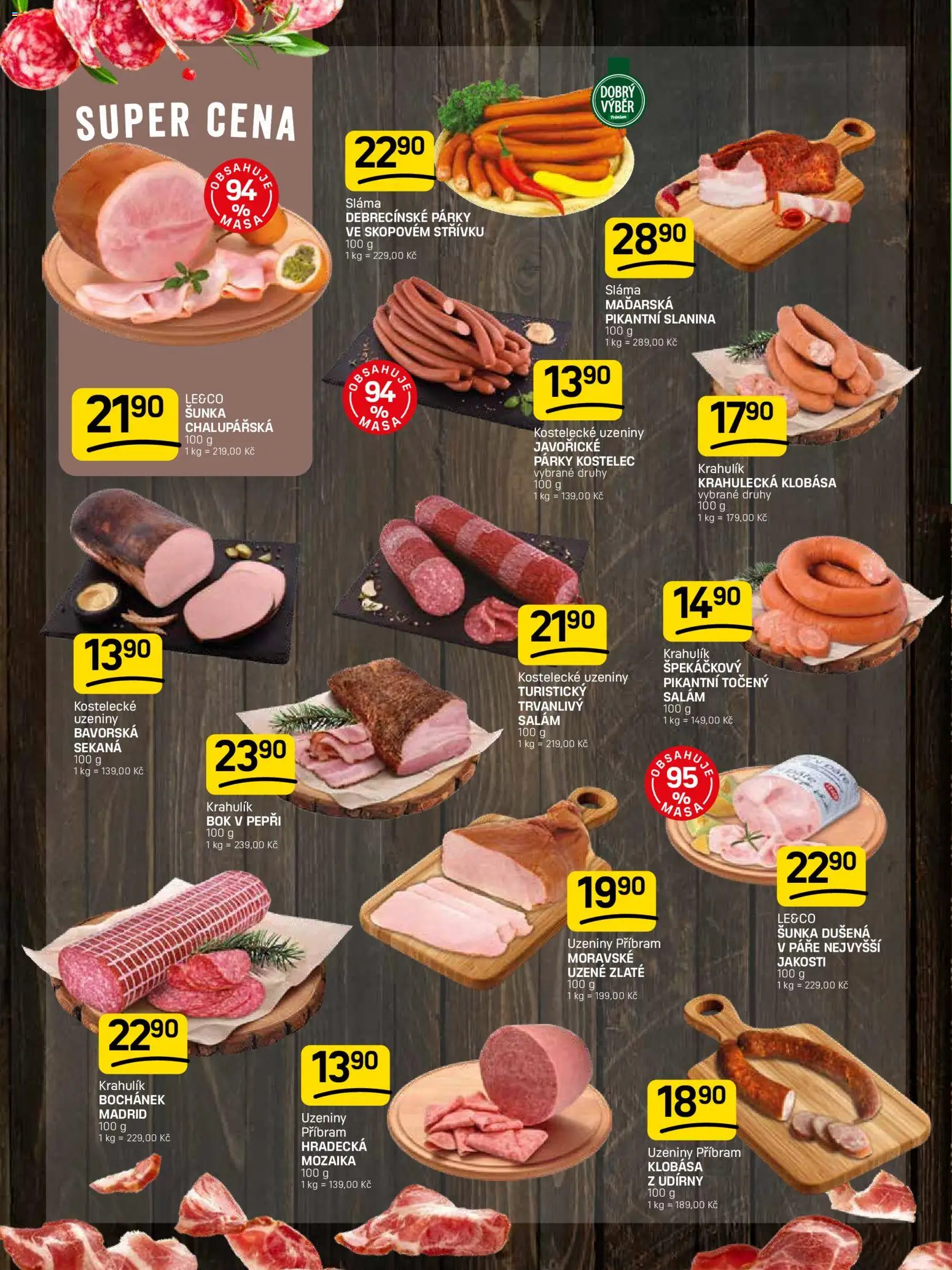 Flop leták od 27.05.2026 | Strana: 2 | Produkty: Salám, Sekaná, Klobása, Uzeniny