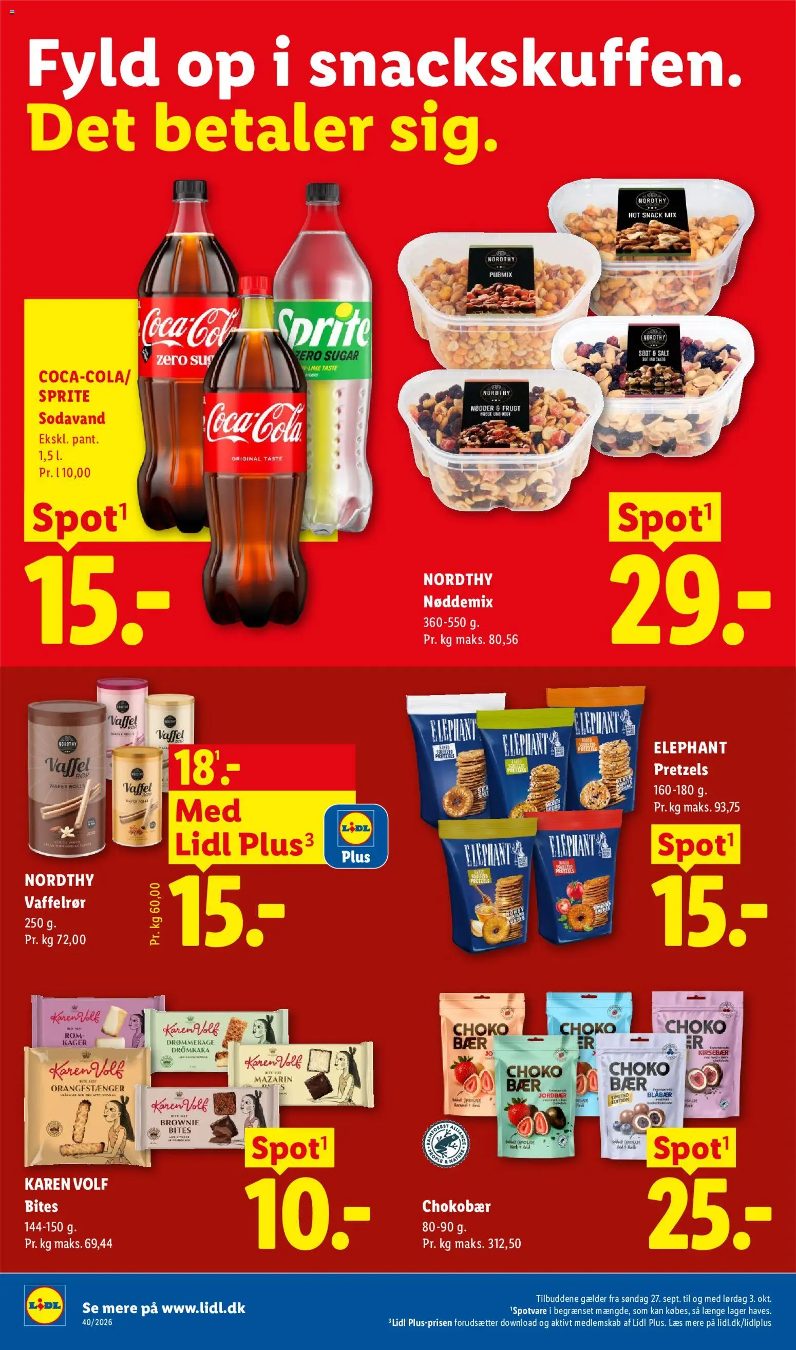 Lidl tilbudsavis – gyldig fra 27/09/2026 | Side: 12 | Produkter: Jordbær, Nødder, Salt, Kager