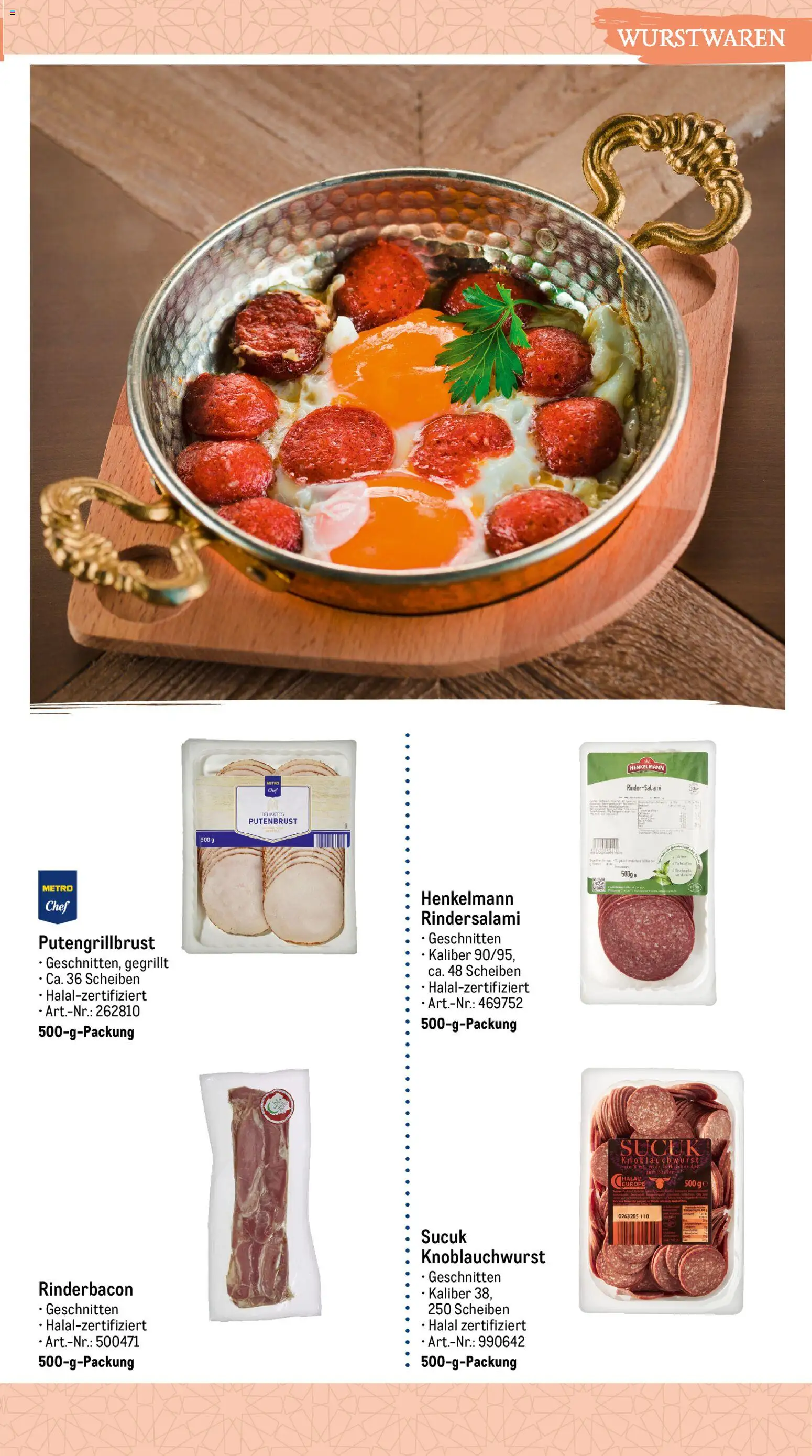 Metro Highlights Orientalische Gastronomie – gültig ab 04.06.2026 | Seite: 7 | Produkte: Wurst, Knoblauch