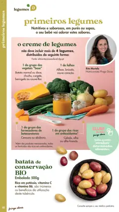 Pré-visualização Pingo Doce - Catálogo Fruta e Legumes válido de 20.05.2025 | Página: 10 | Produtos: Batata, Base, Vitamina c, Creme