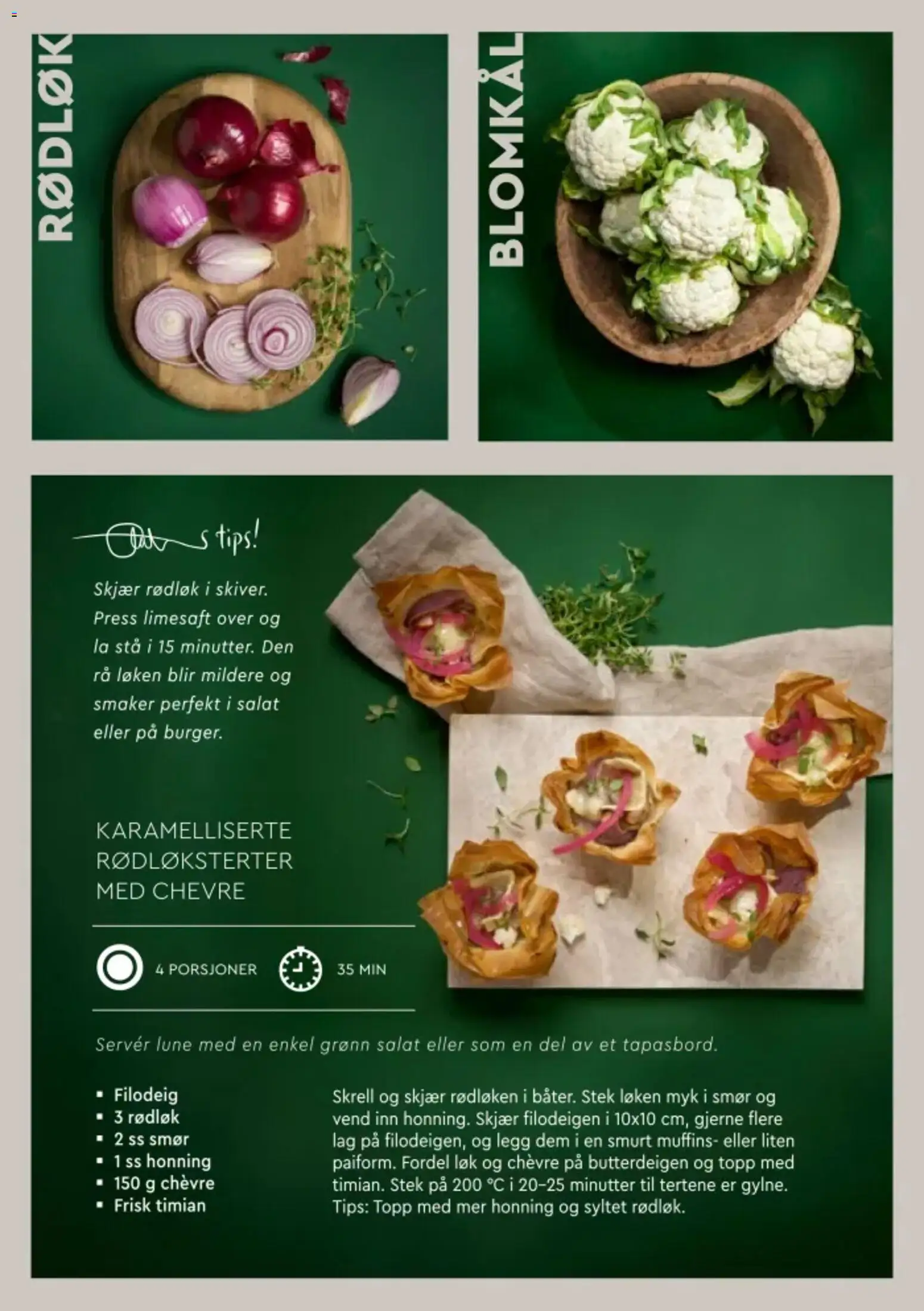 {H1} | Side: 14 | Produkter: Timian, Salat, 1, Chevre