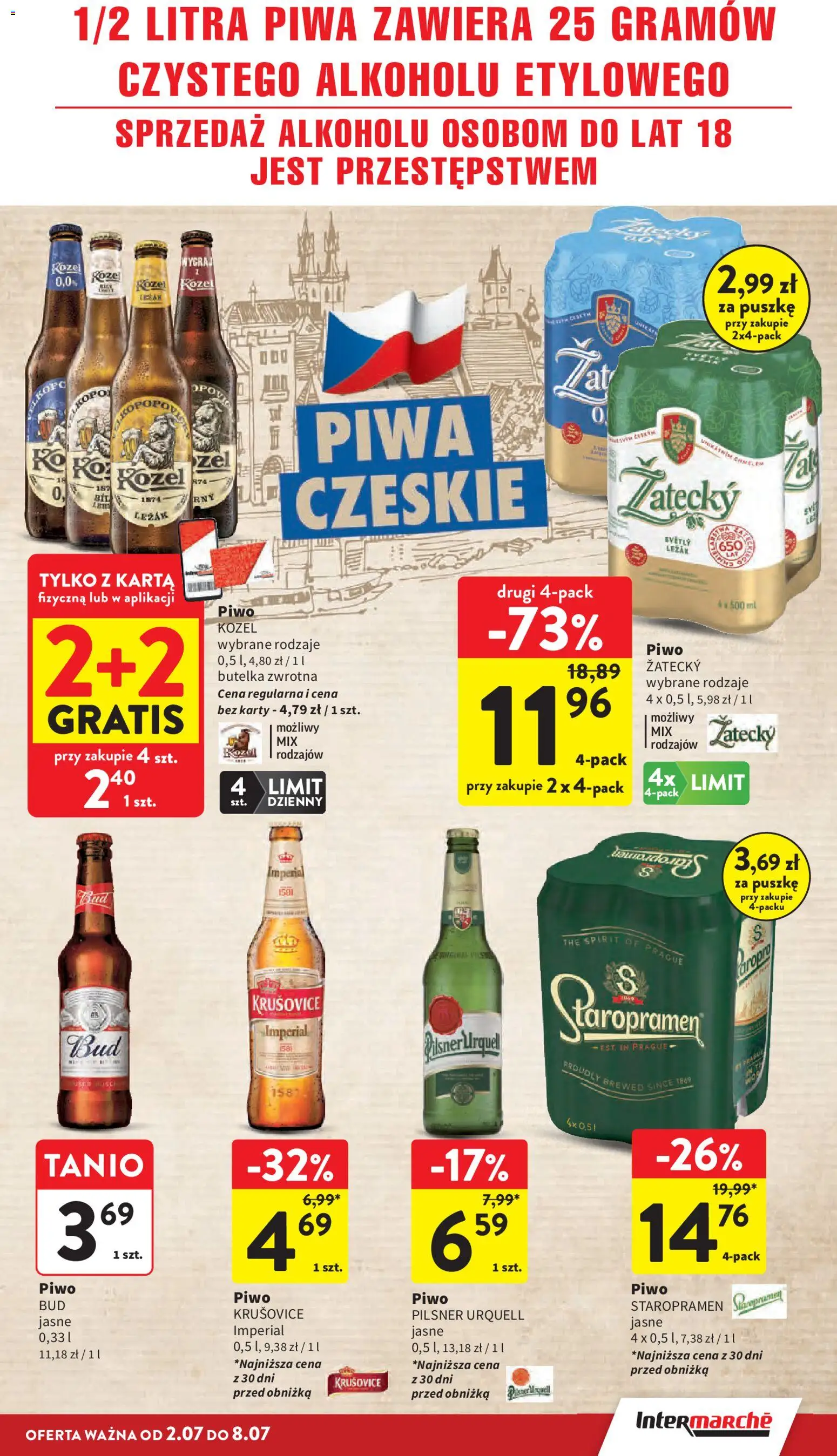 Intermarche gazetka od 02.07.2026 | Strona: 31 | Produkty: Karta, Leżak, Piwo