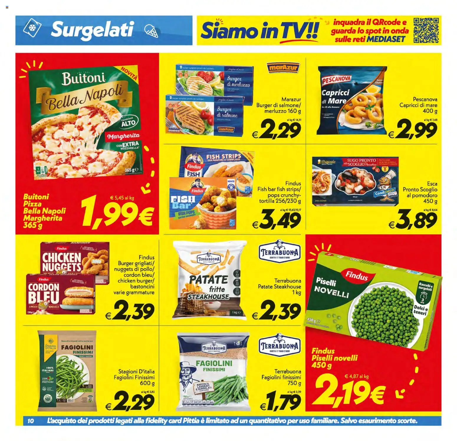 Volantino SuperConveniente del 09.06.2026 | Pagina: 10 | Prodotti: Salmone, Merluzzo, Pomodoro, TV