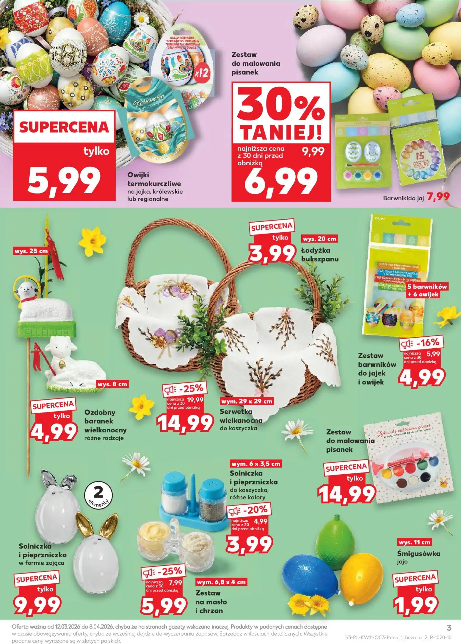 Kaufland Polsko leták - Dom gotowy na Wielkanoc od 12.03.2026 | Strana: 3 | Produkty: Máslo