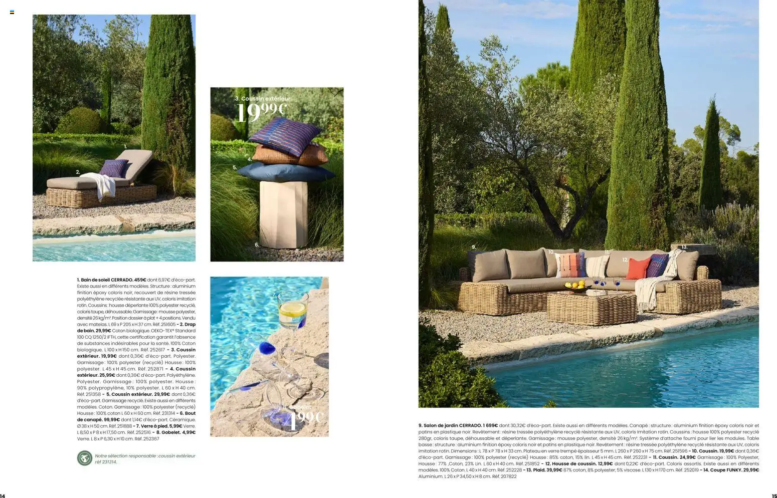 {H1} | Page: 8 | Produits: Coton, Mousse, Table basse, Table