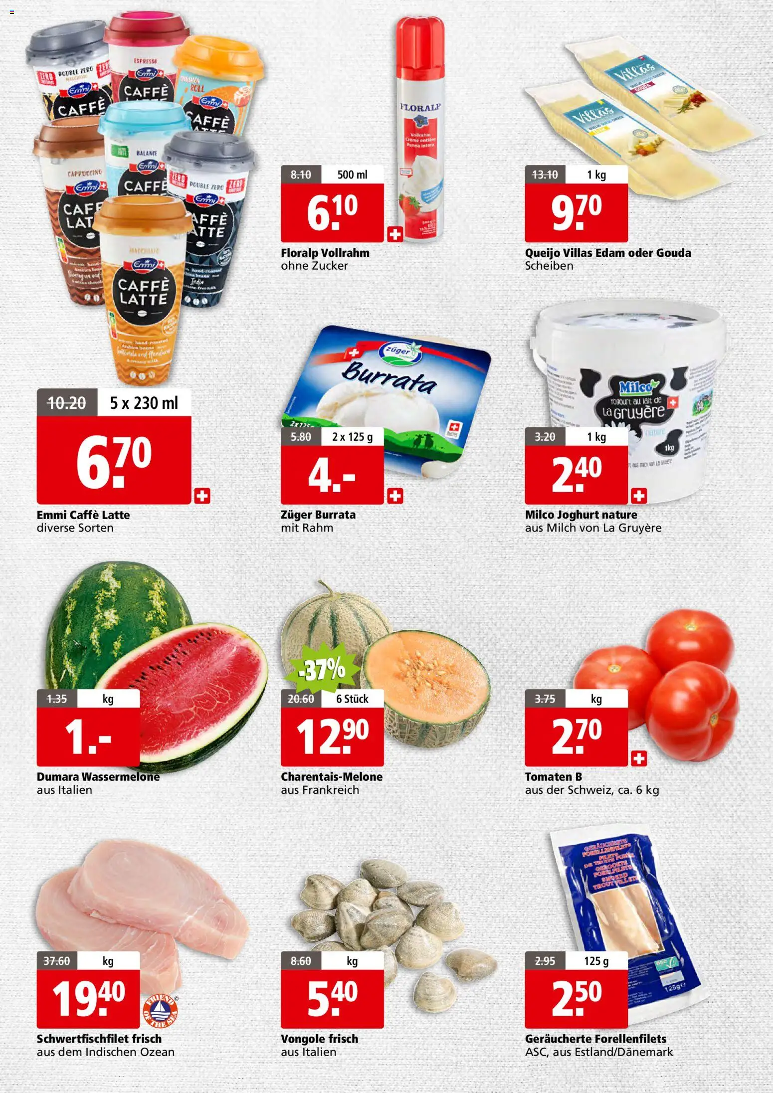 Aligro aktionen Business Chavannes, Matran, Genf, Sitten – gültig ab 13.07.2026 | Seite: 2 | Produkte: Fennikel, Joghurt, Wassermelone, Creme