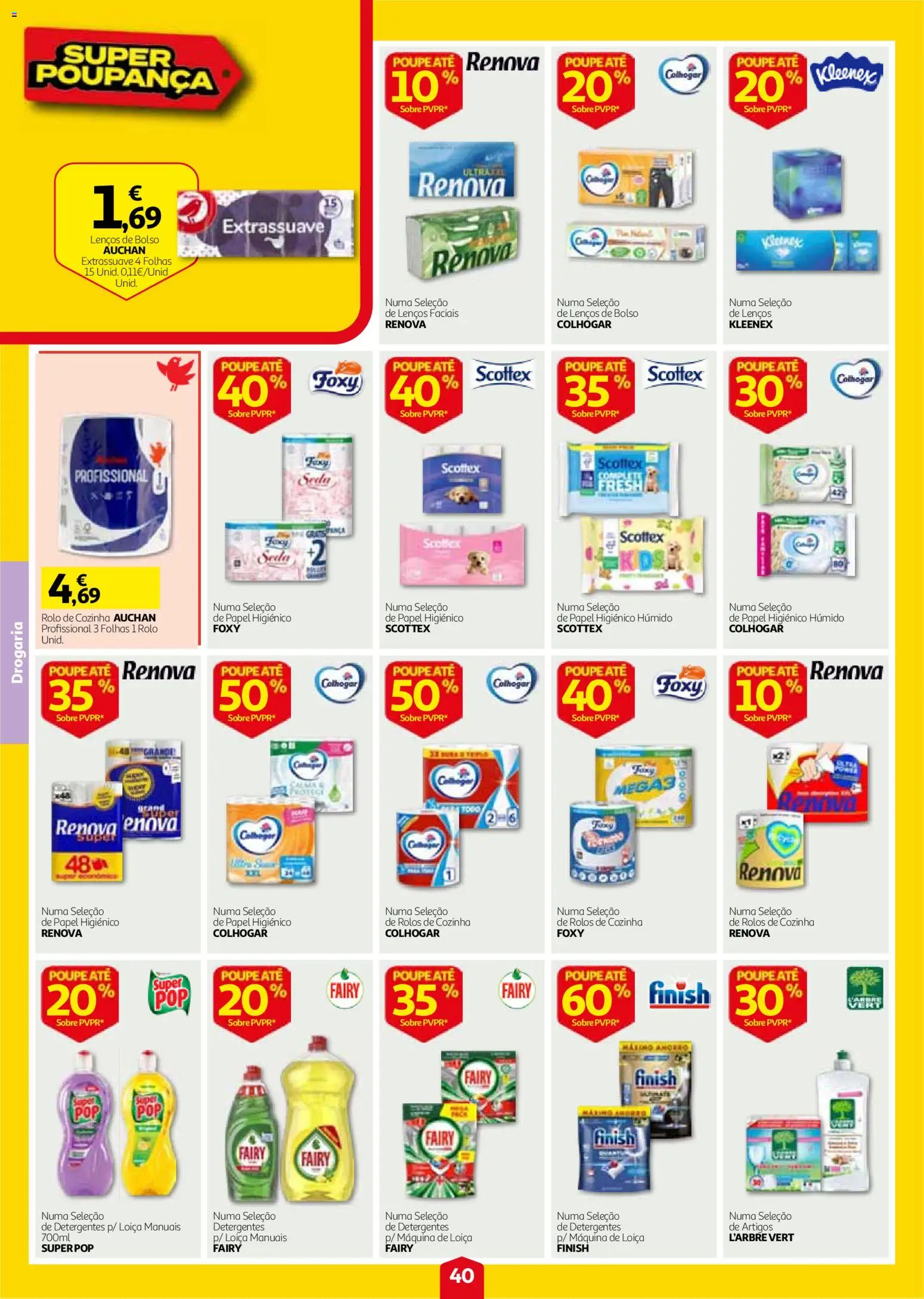 Auchan folheto │ válido de 24/09/2026 | Página: 40 | Produtos: Papel higiénico