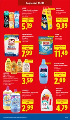 Anteprima del volantino Lidl volantino valido a partire dal 24/09/2026 | Pagina: 13 | Prodotti: Shampoo, Ammorbidente, Fiori, Miele