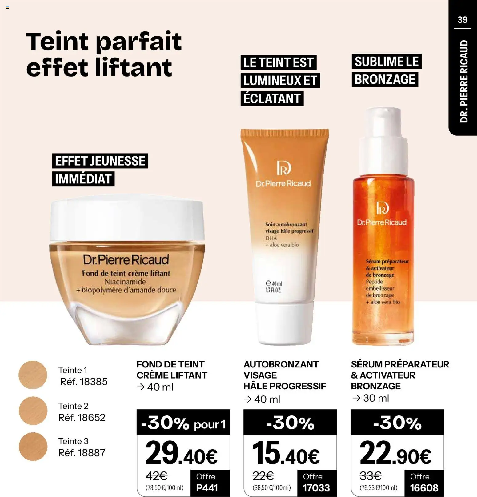 {H1} | Page: 39 | Produits: Serum, Autobronzant, Fond de teint, Crème