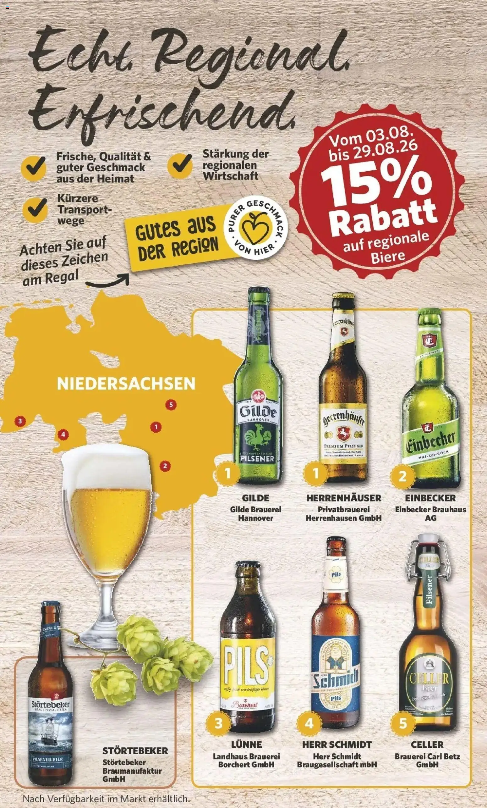 Combi Prospekt Borchen (ab 24.08.2026) zum Blättern | Seite: 24 | Produkte: Bier, Regal, Pils