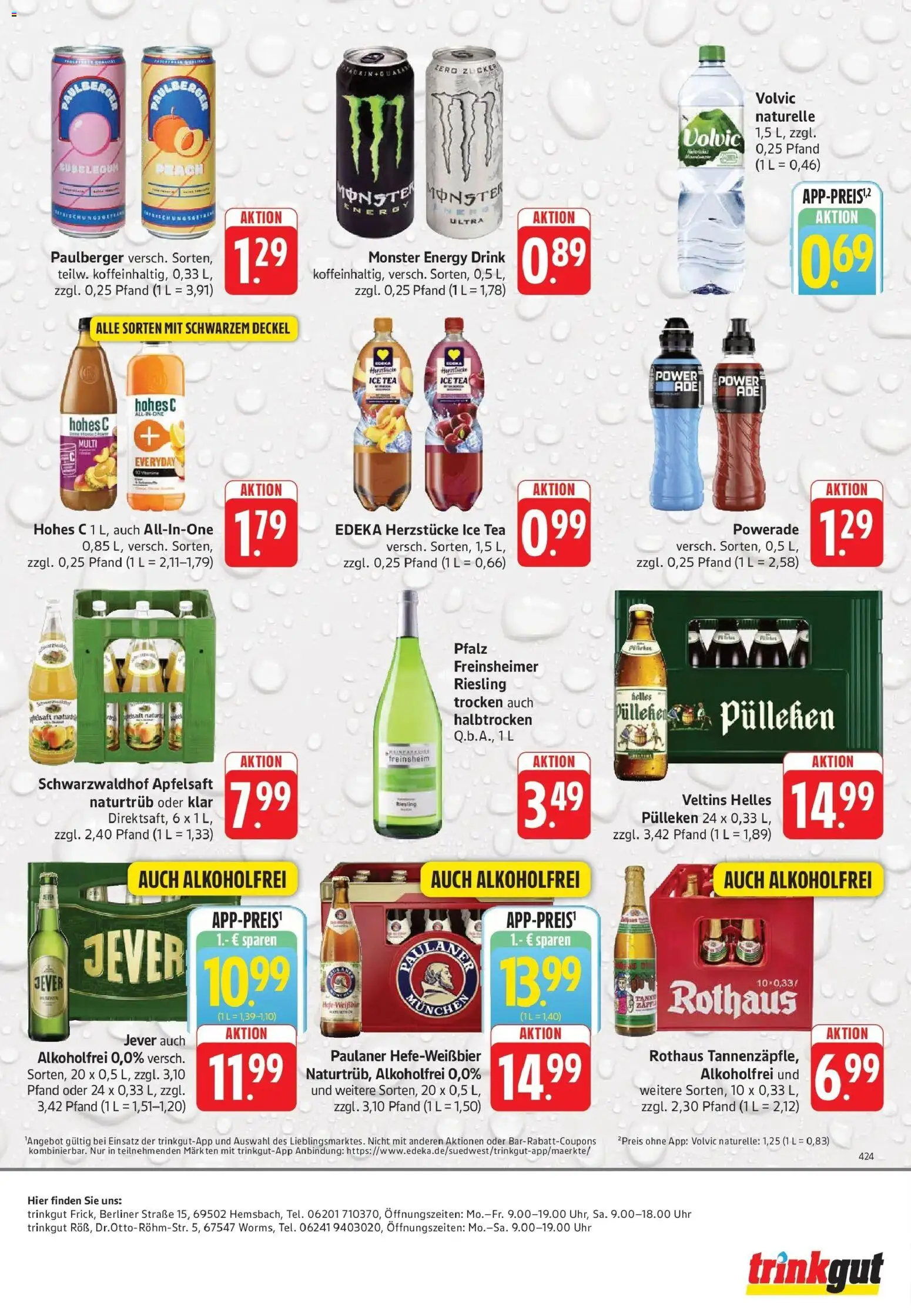 Trinkgut Prospekt Worms – gültig ab 03.08.2026 | Seite: 6 | Produkte: Energy, Monster, Powerade, Paulaner