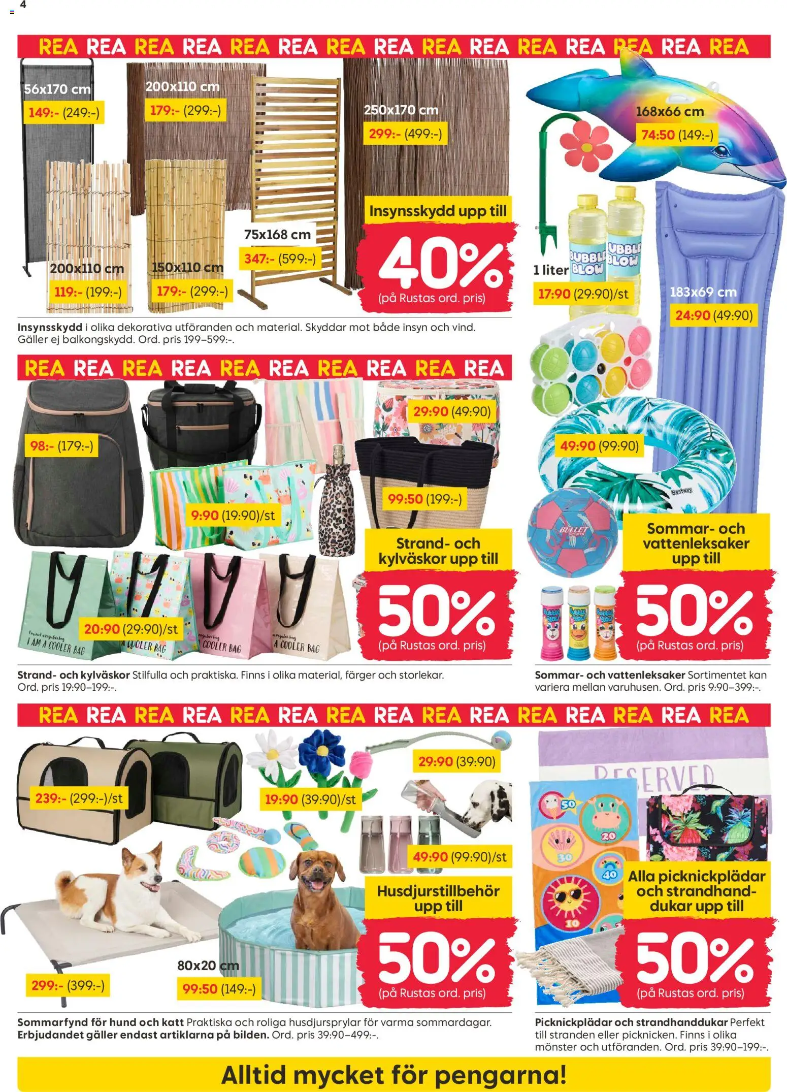 Rusta reklamblad aktuell från 20/07/2026 | Sida: 4 | Produkter: Pool, Galler, Ring