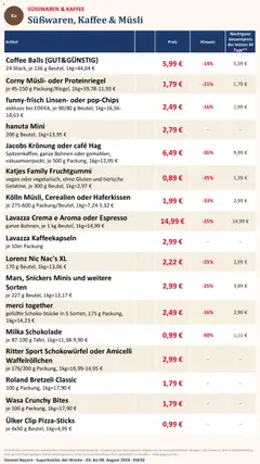 Simmel Bayern ab 03.08.2026 gültig | Seite: 10 | Produkte: Lavazza, Kolln, Milka schokolade, Snickers
